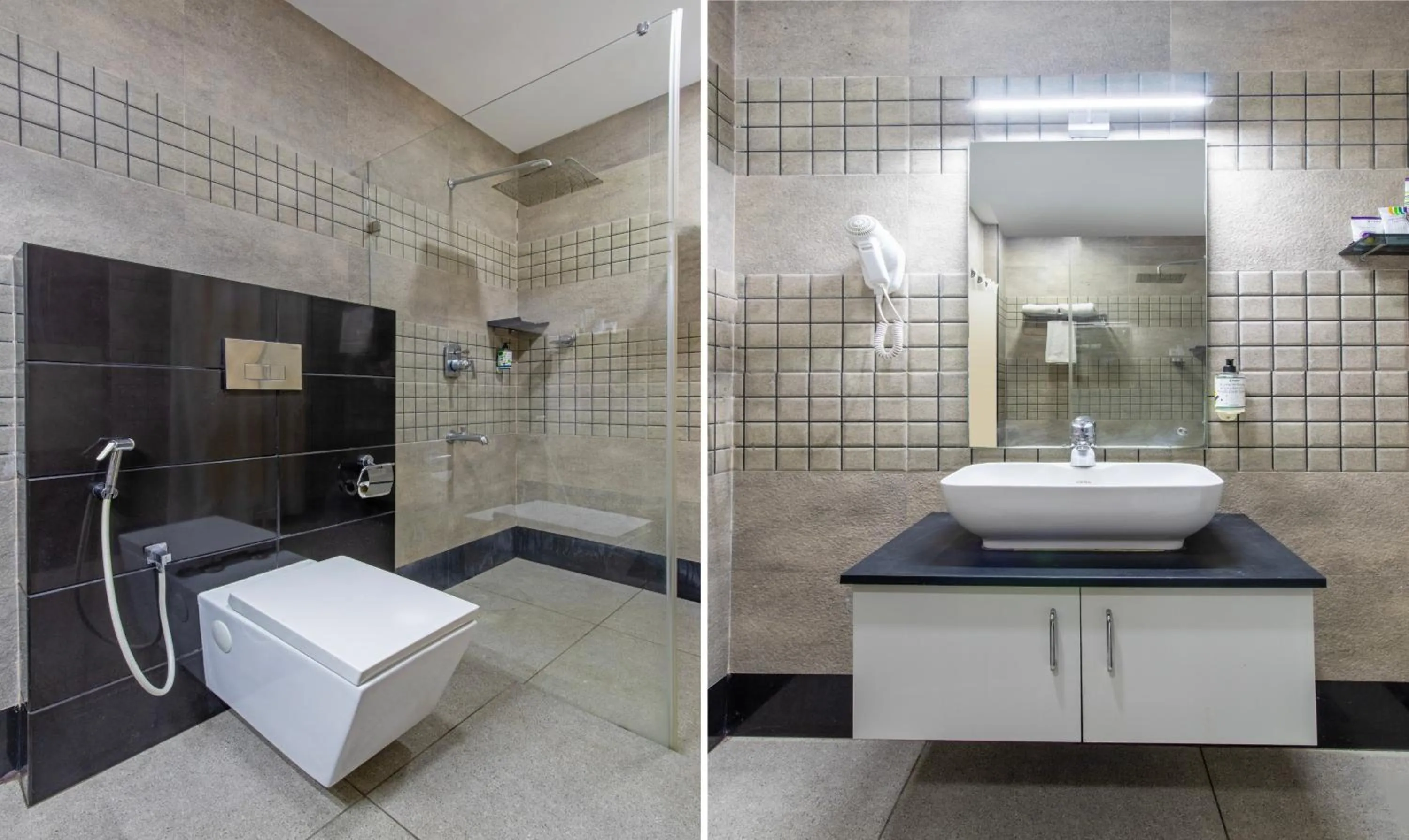 Bathroom in Treebo Grand Canyon By D2V