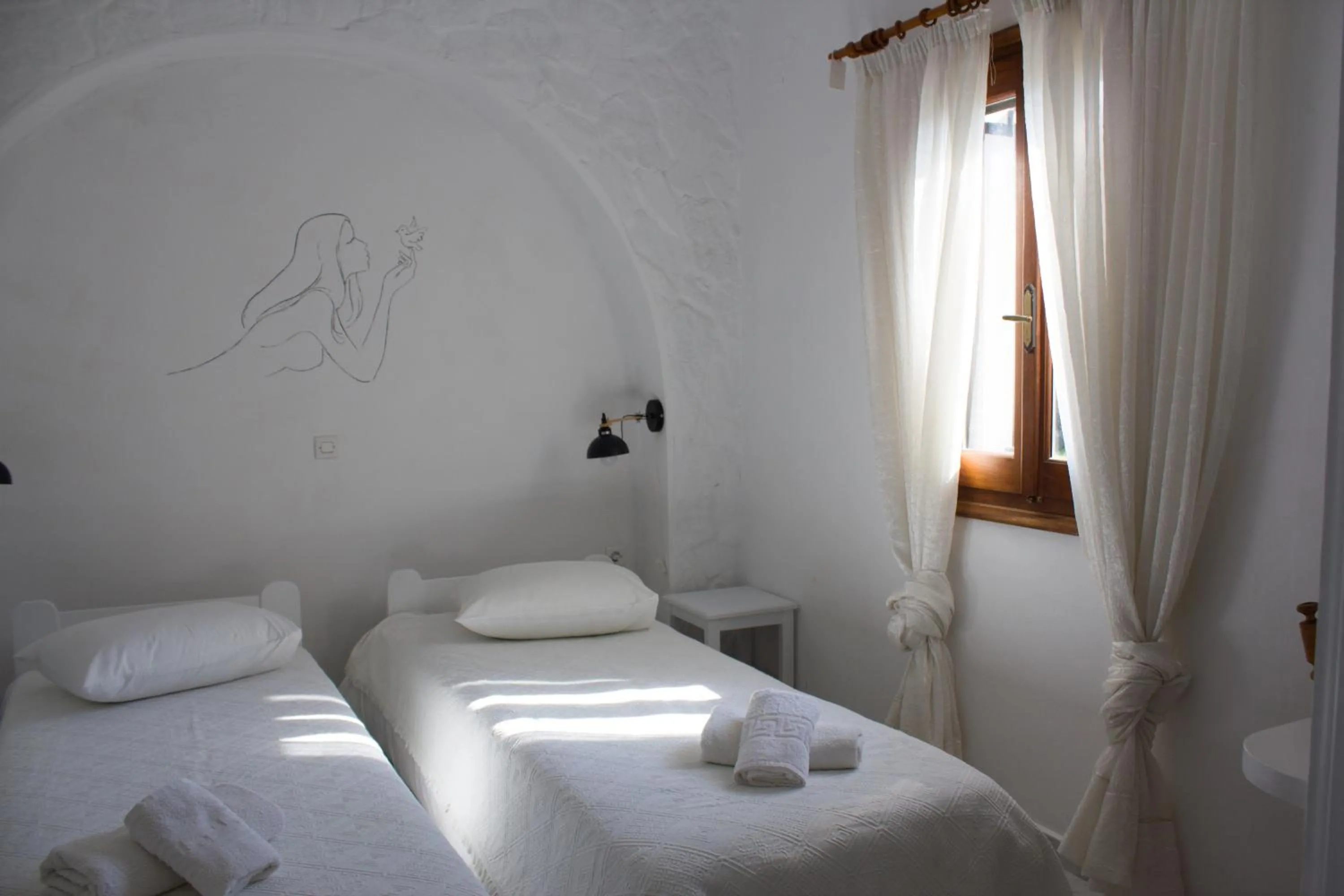 Bed in Villa Mantalena
