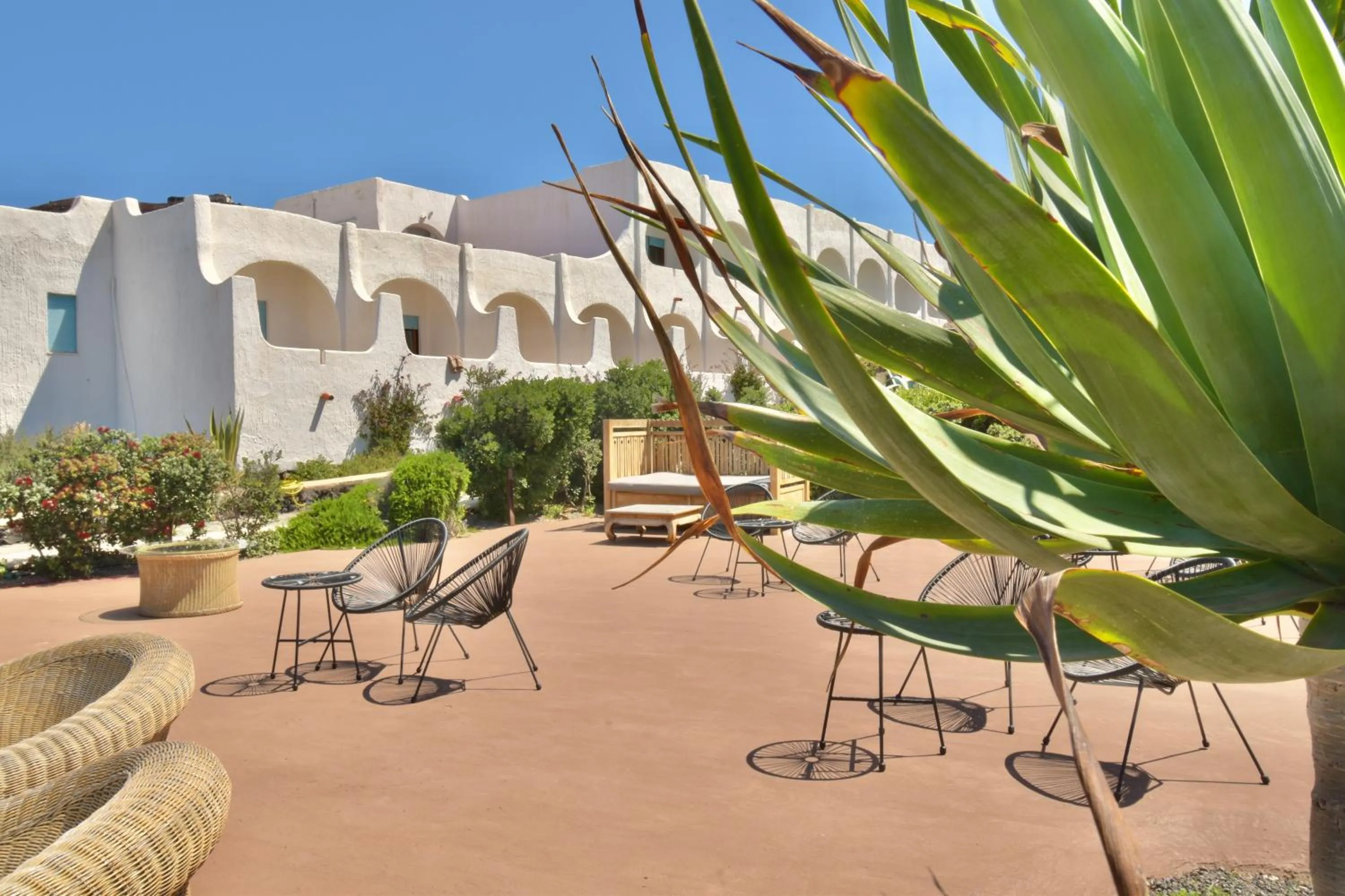 Facade/entrance in Cossyra Hotel