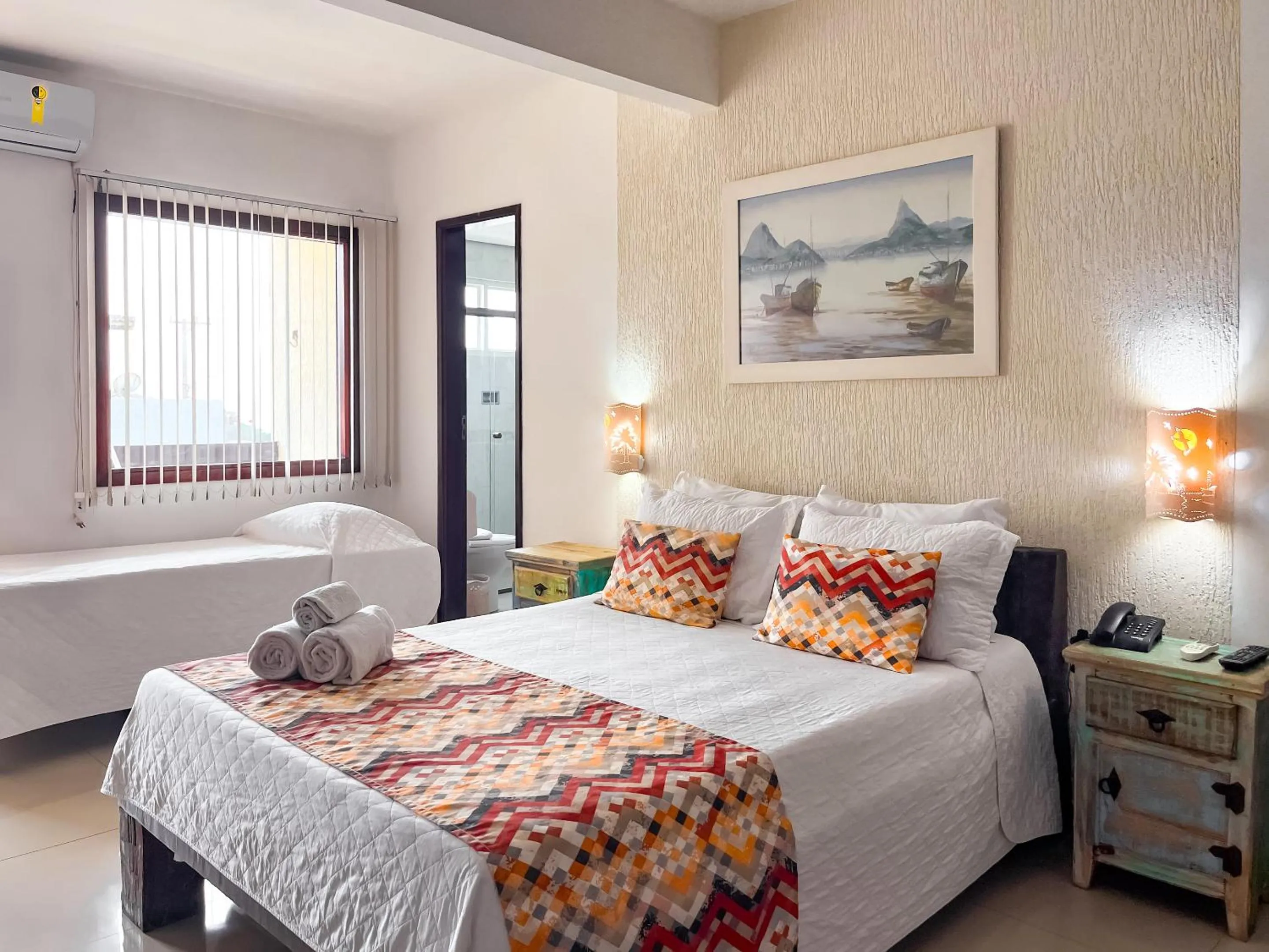 Bed in Pousada do Albatroz