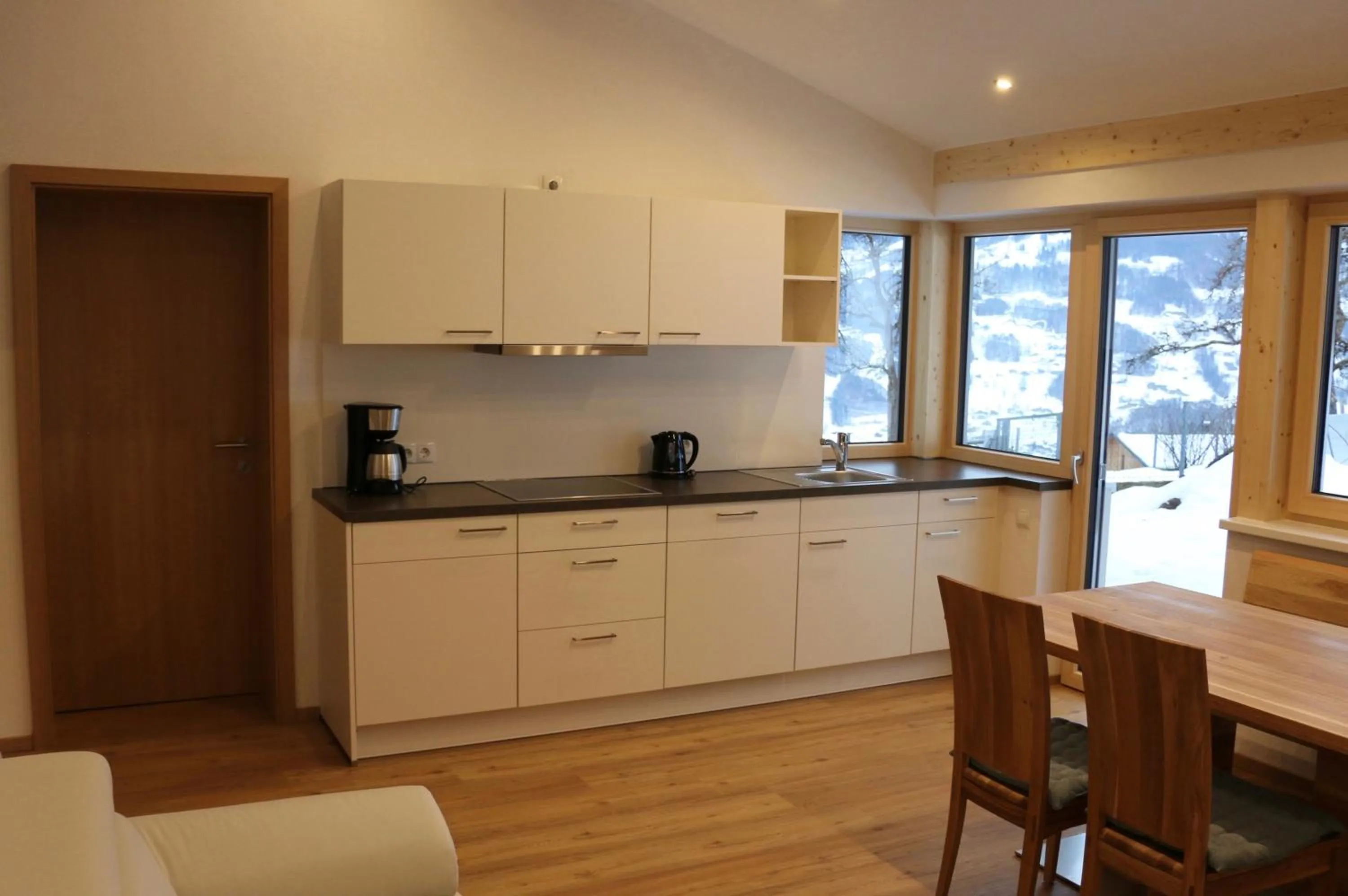 Kitchen or kitchenette in Ferienwohnung Därflihof