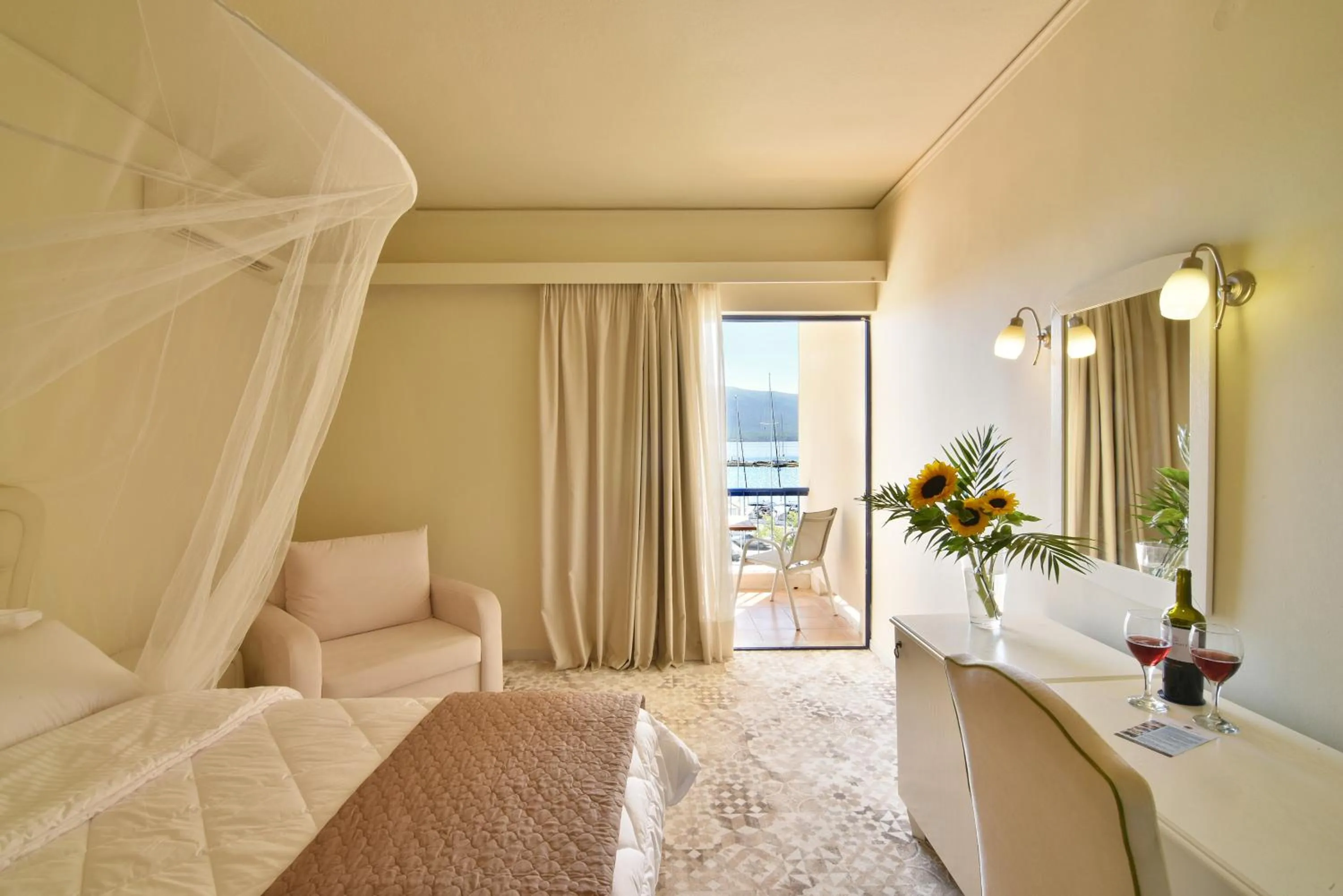 Bed in Ionion Star Hotel