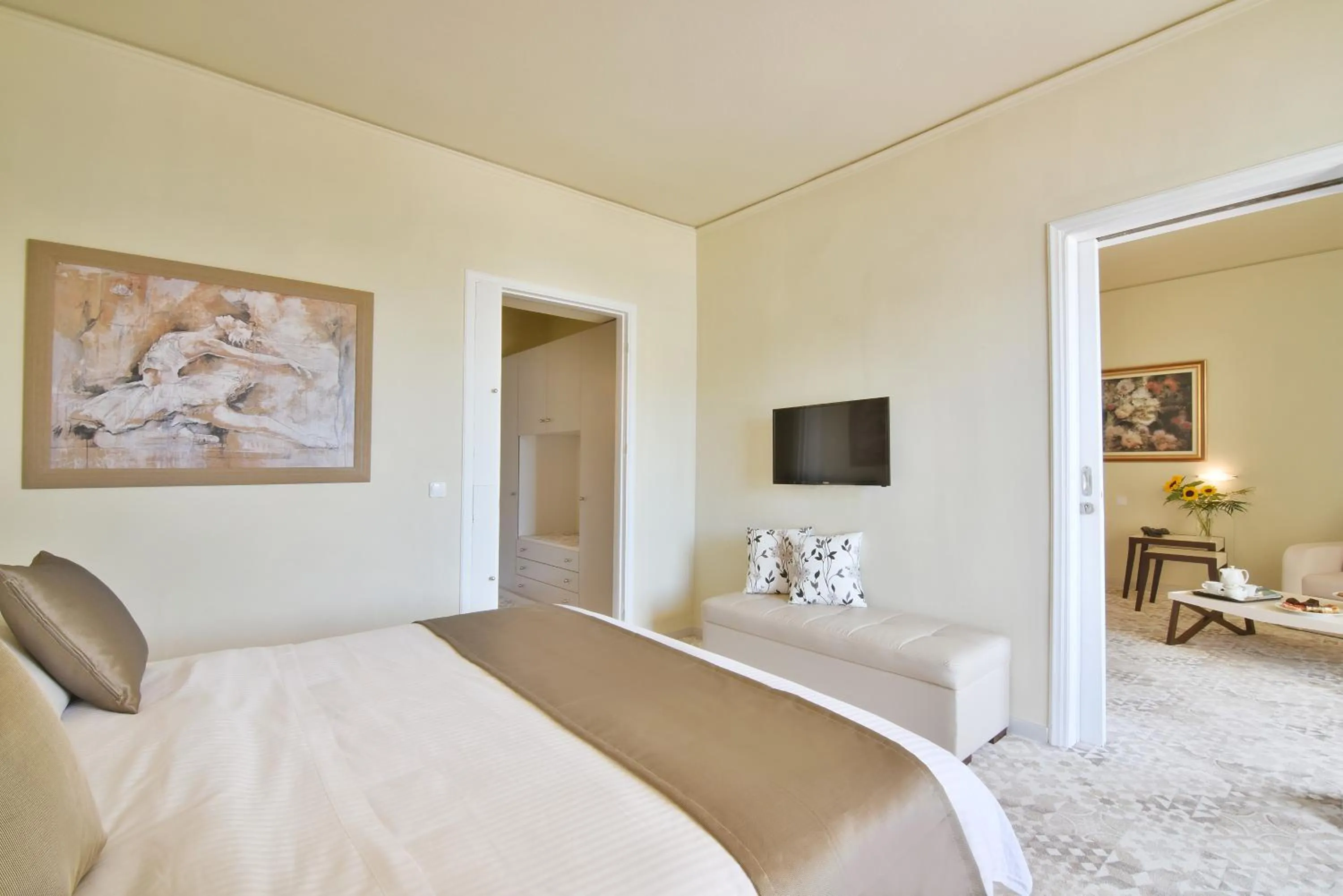 Bed in Ionion Star Hotel