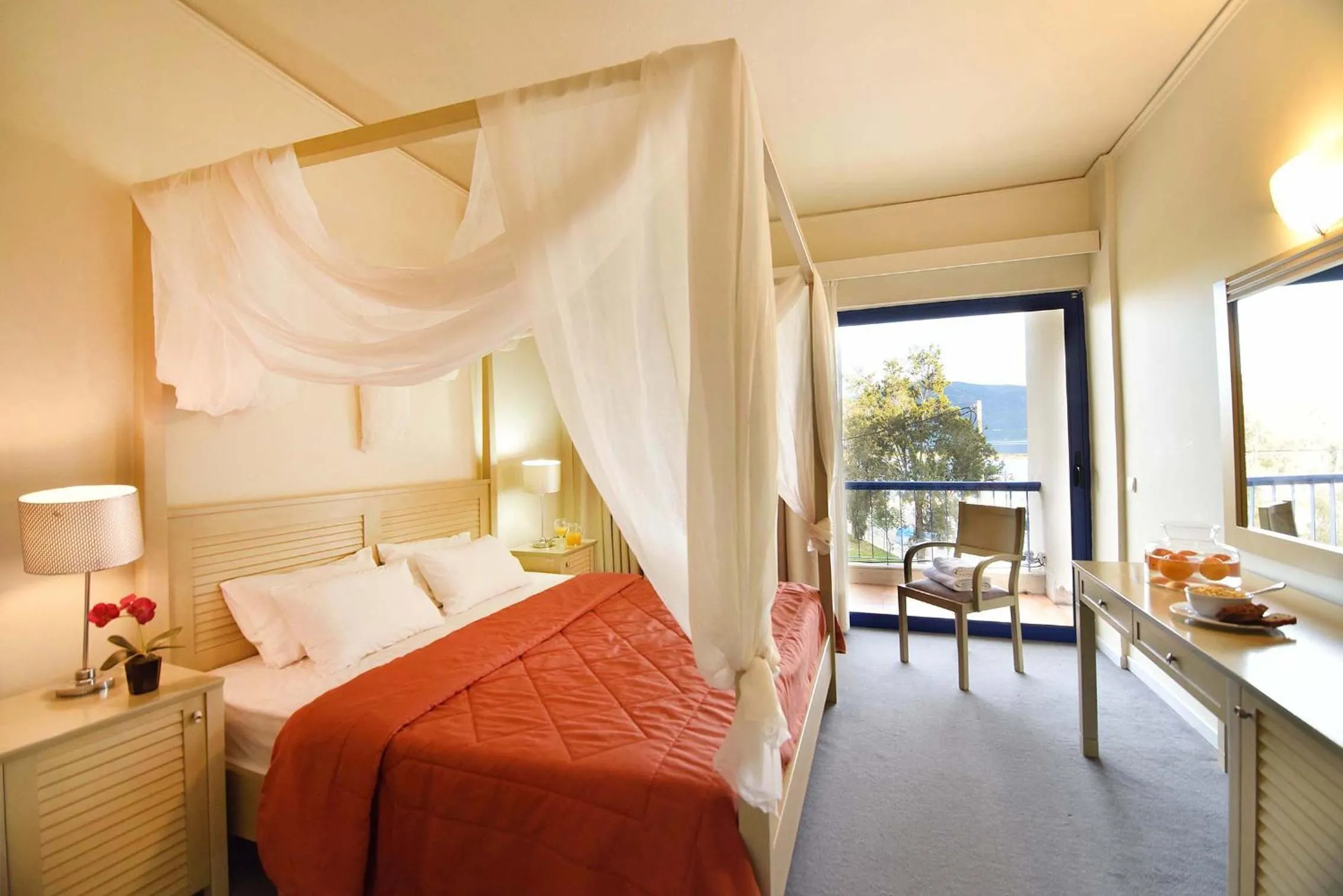 Bed in Ionion Star Hotel