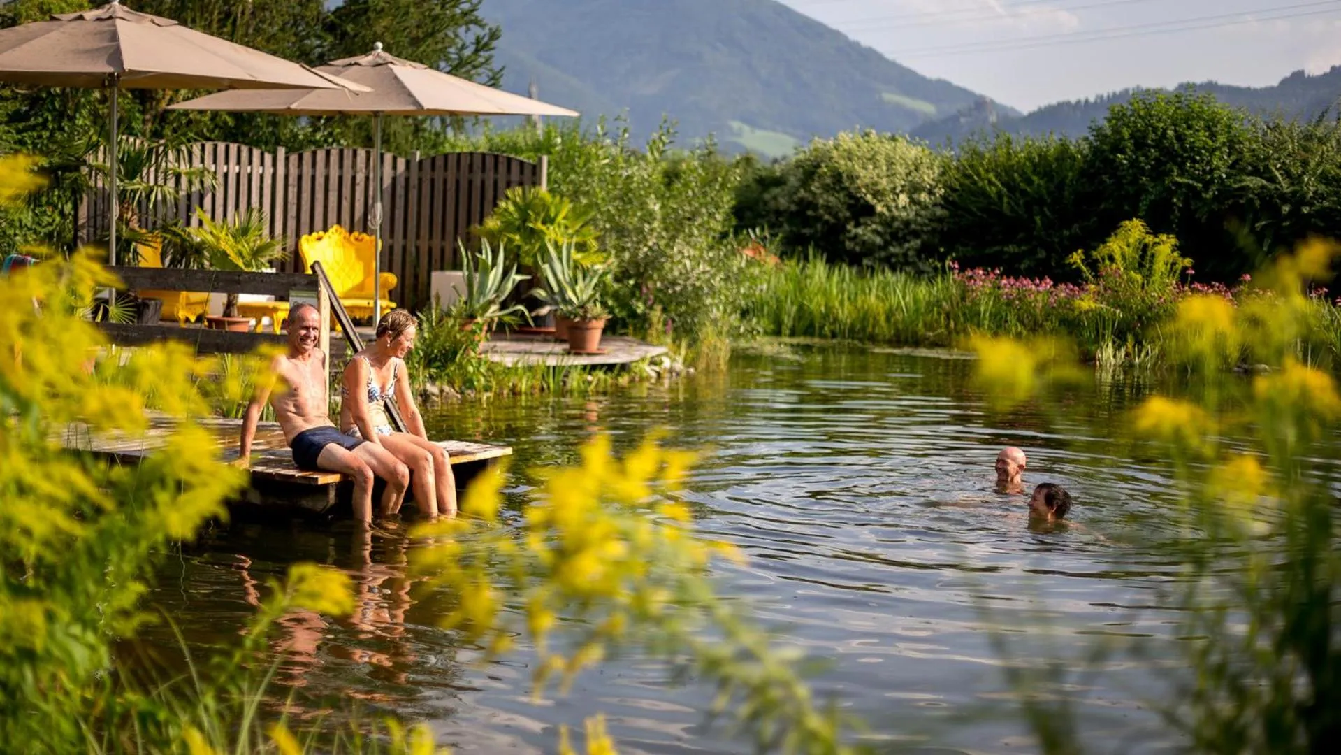 Swimming pool in Komfort Appartements Zirbenland - adults only - no dogs