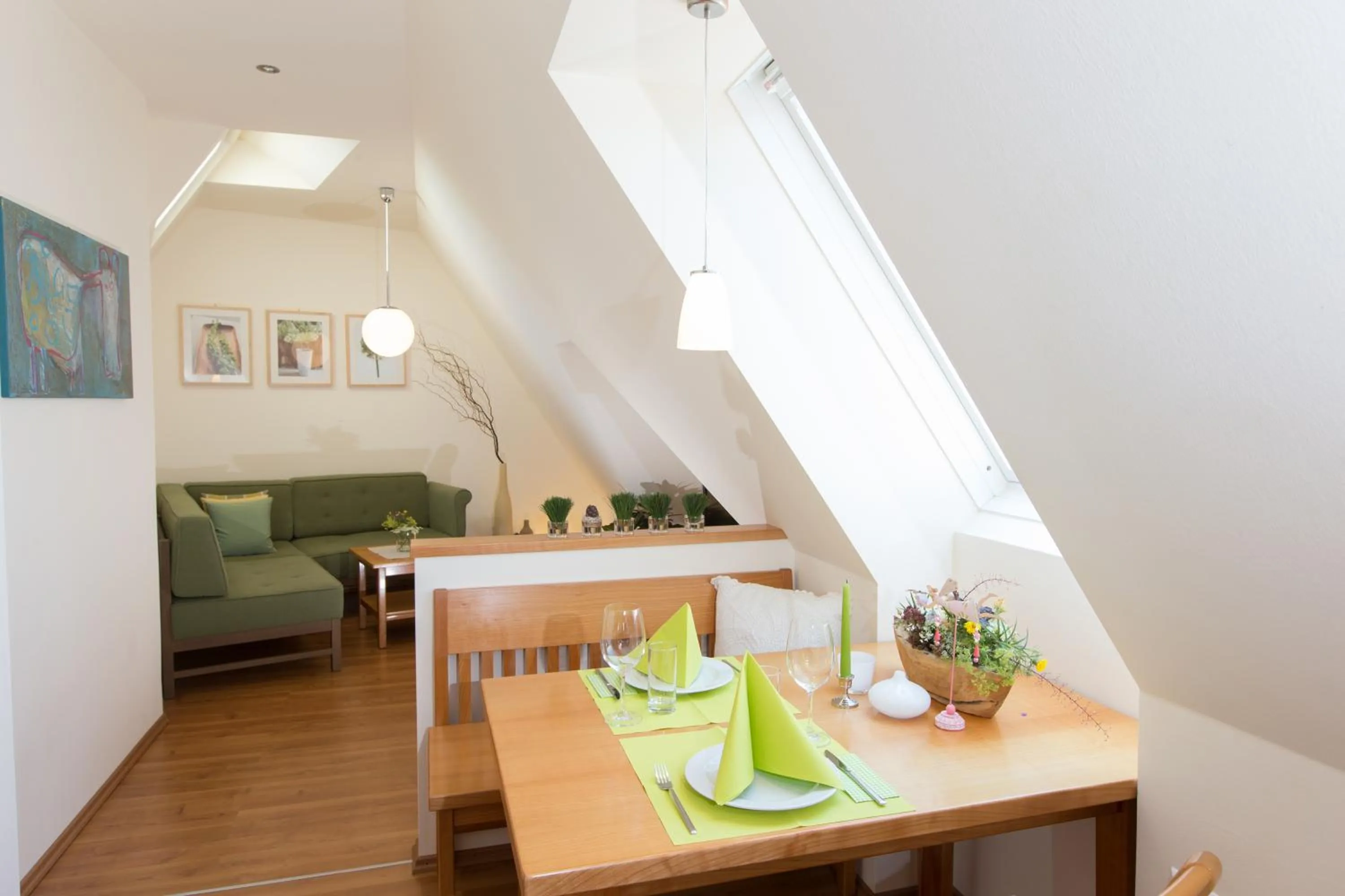 Seating area, Bed in Komfort Appartements Zirbenland - adults only - no dogs