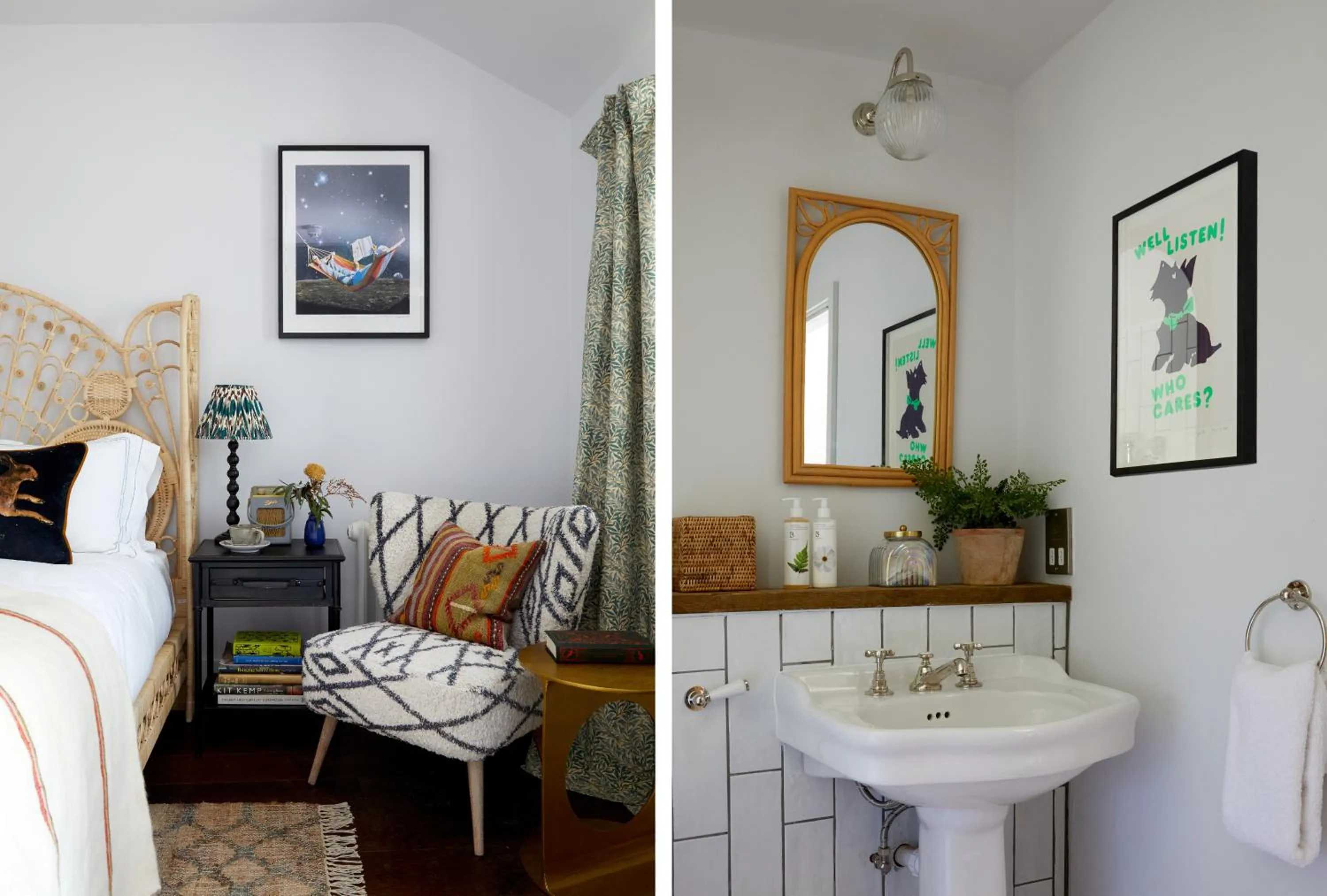 Bed in Artist Residence Oxfordshire