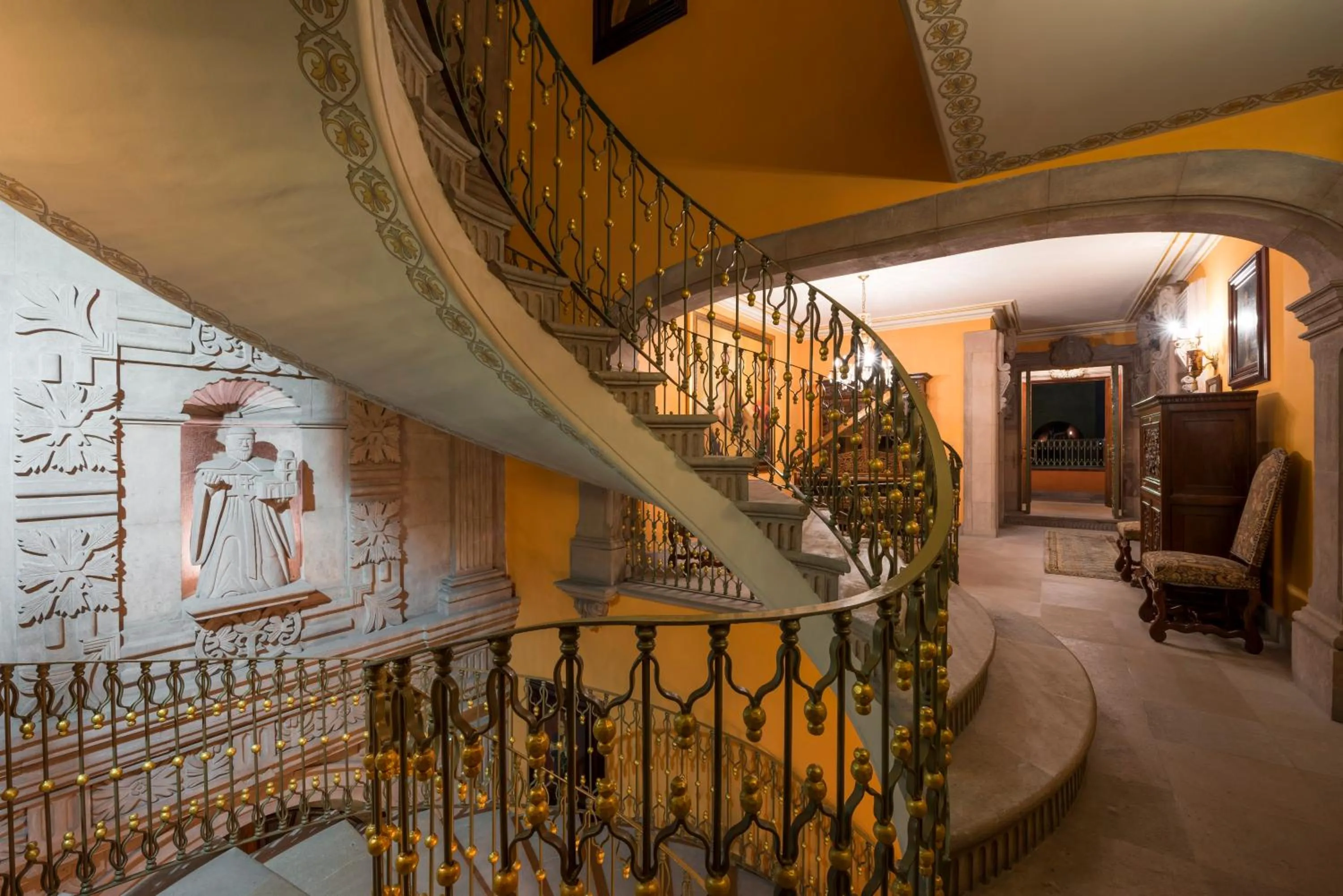 Decorative detail in Hotel Museo Palacio de San Agustin