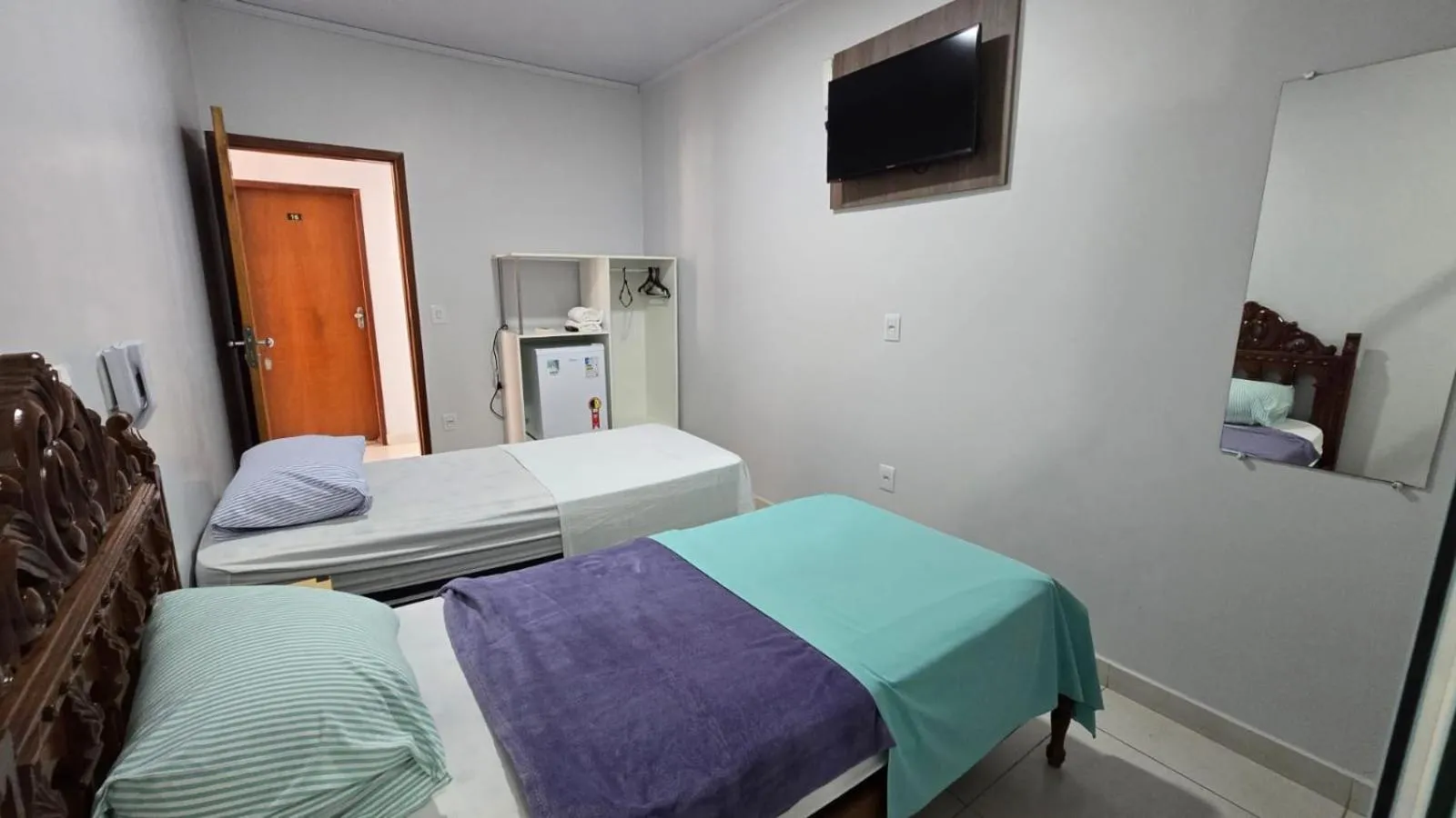 Bed in Hotel Pousada Aeroporto