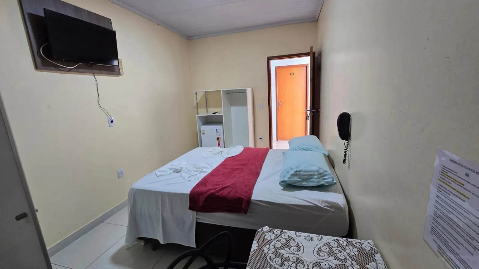 Bed in Hotel Pousada Aeroporto