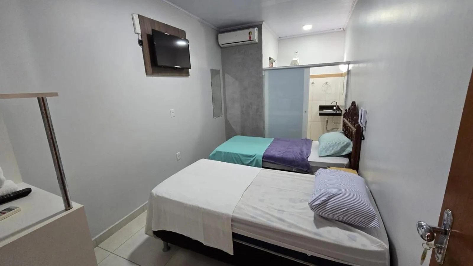 Bed in Hotel Pousada Aeroporto