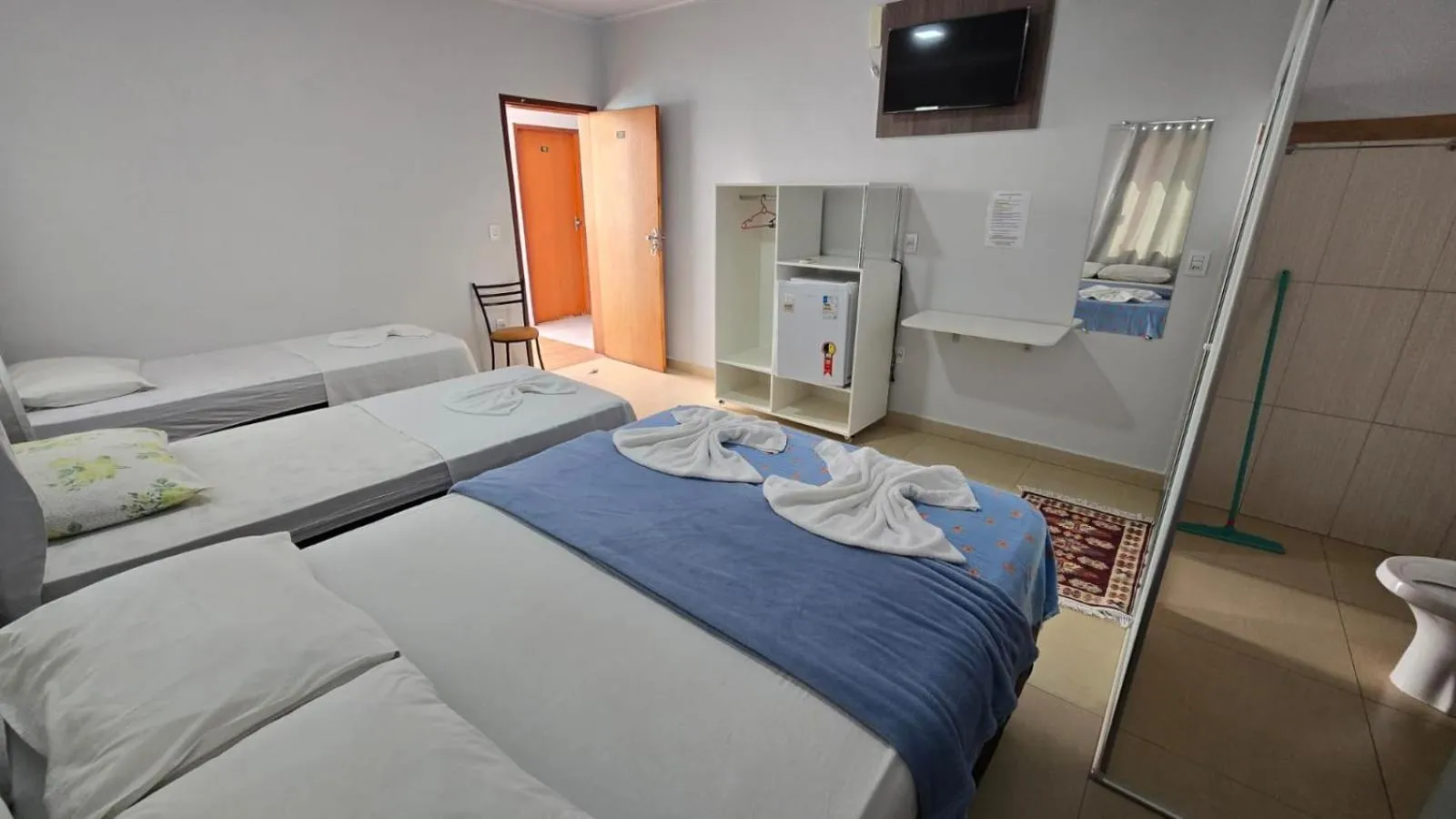 Bed in Hotel Pousada Aeroporto