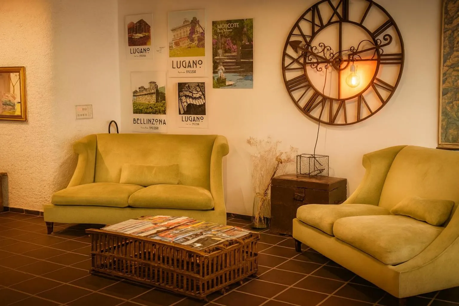 Seating area in Hotel Serpiano