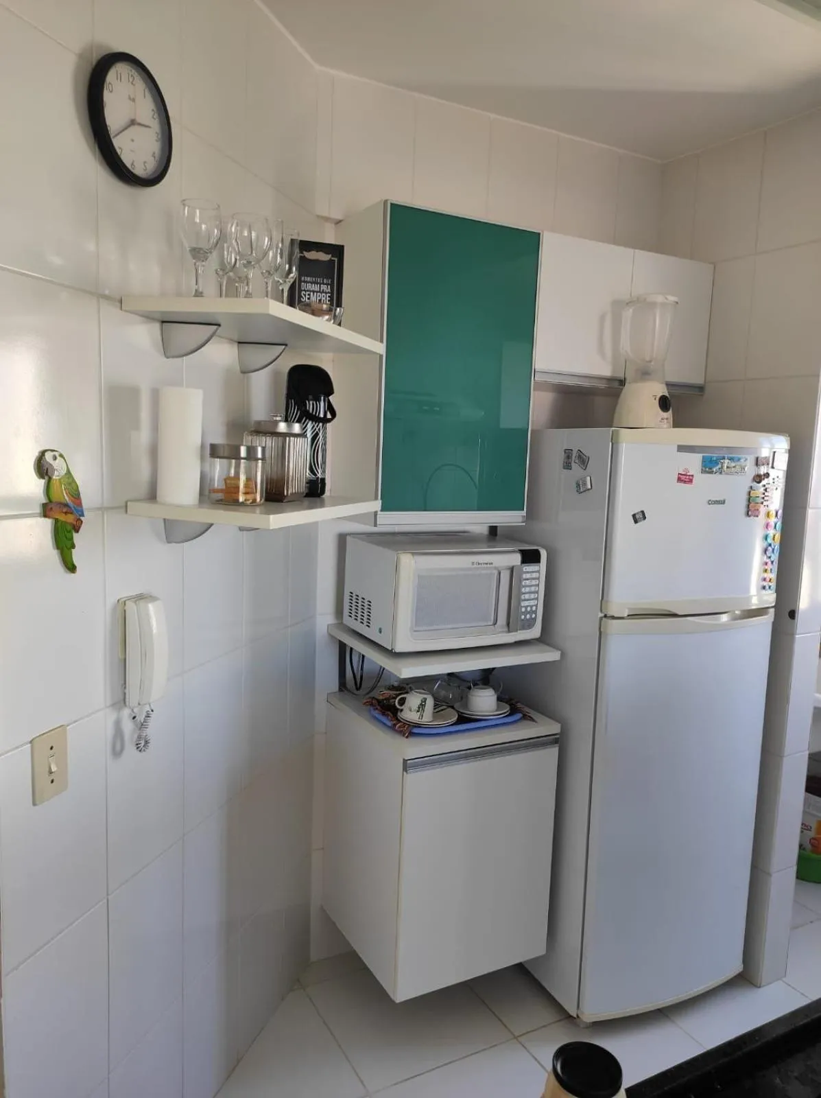kitchen in Seu Apê na Enseada Azul - Bacutia !!!