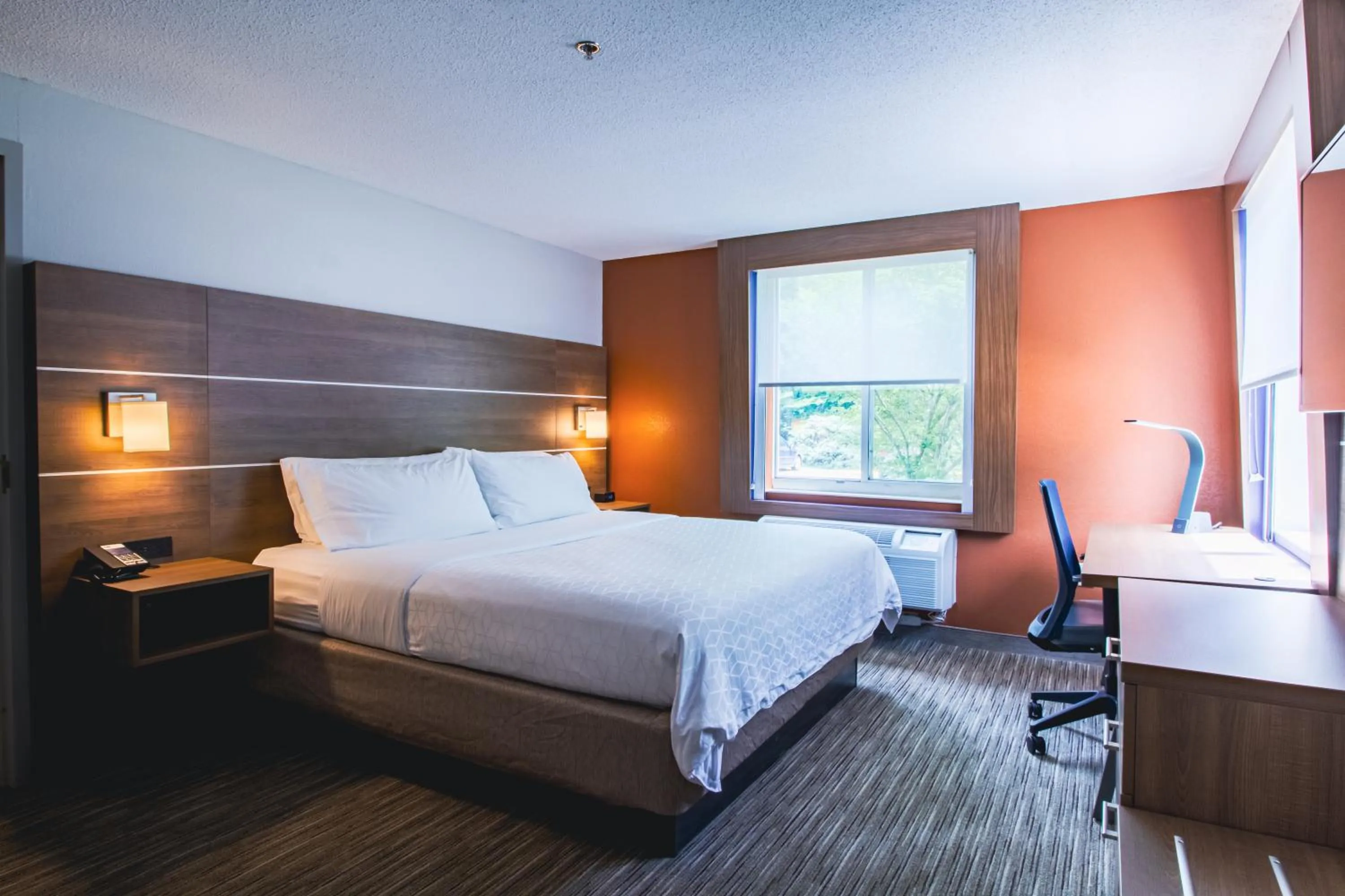 Bedroom, Bed in Holiday Inn Express & Suites - Lincoln East - White Mountains by IHG