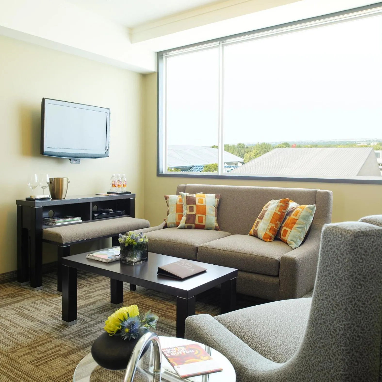 Living room in University of Calgary Accommodations and Events