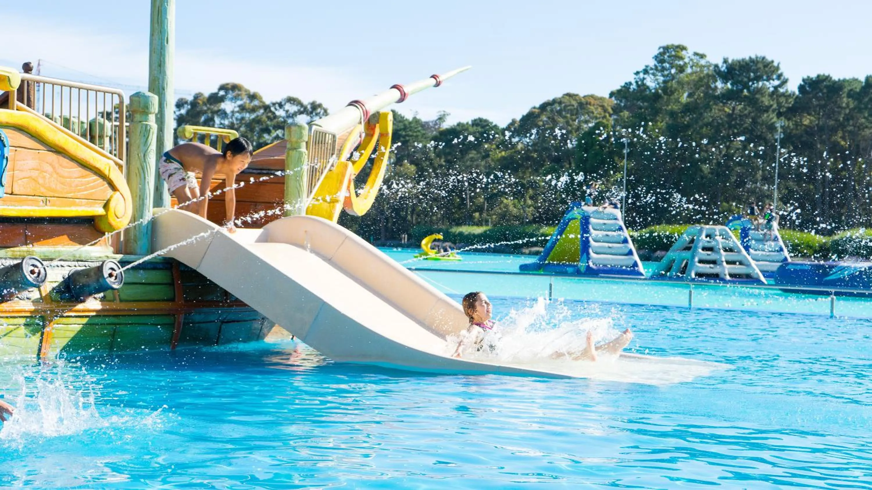 Aqua park in Solanas Punta del Este & Crystal Beach