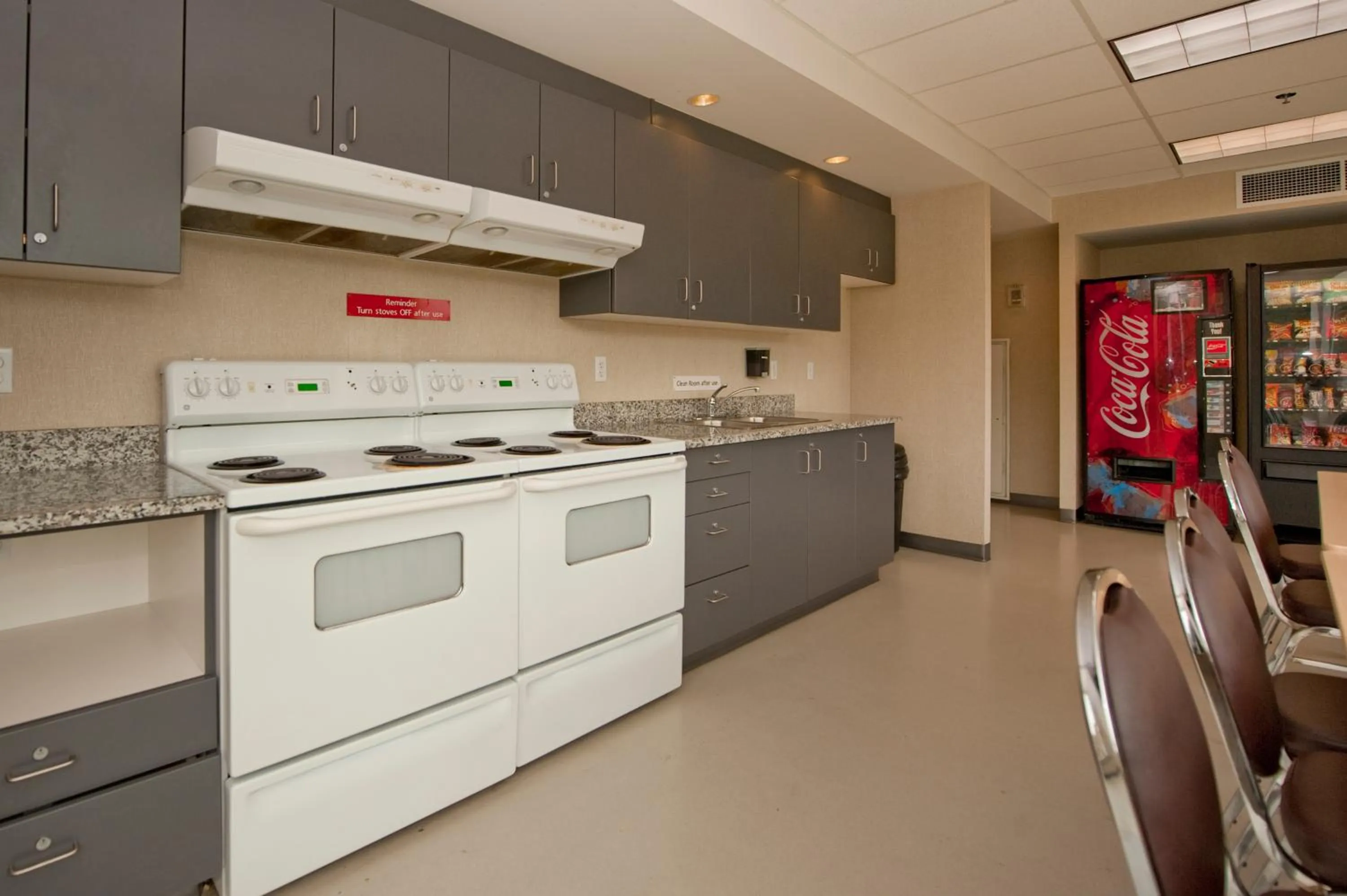 Communal kitchen in Residence & Conference Centre - Kamloops
