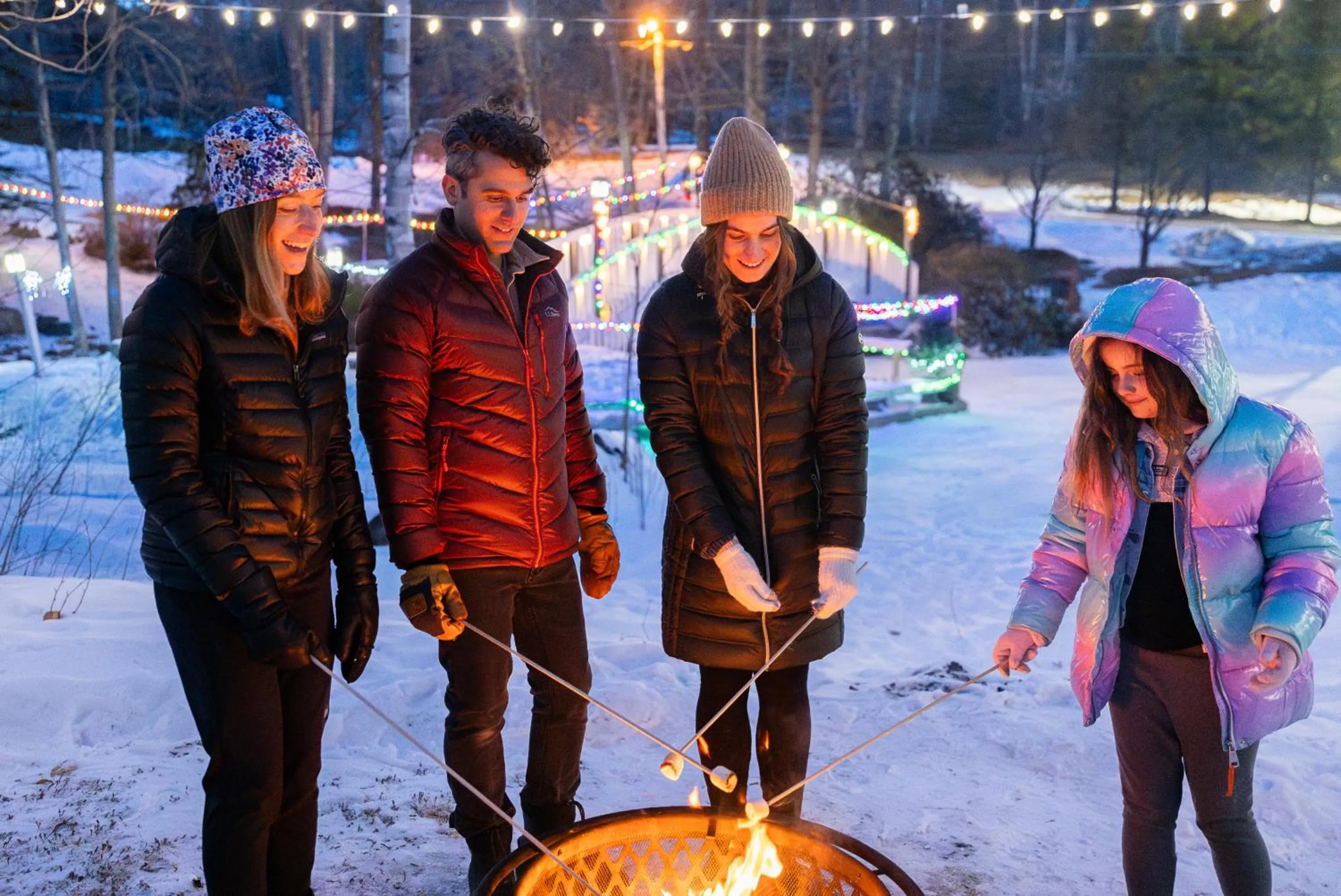 fireplace in Nordic Village Condominium Resort