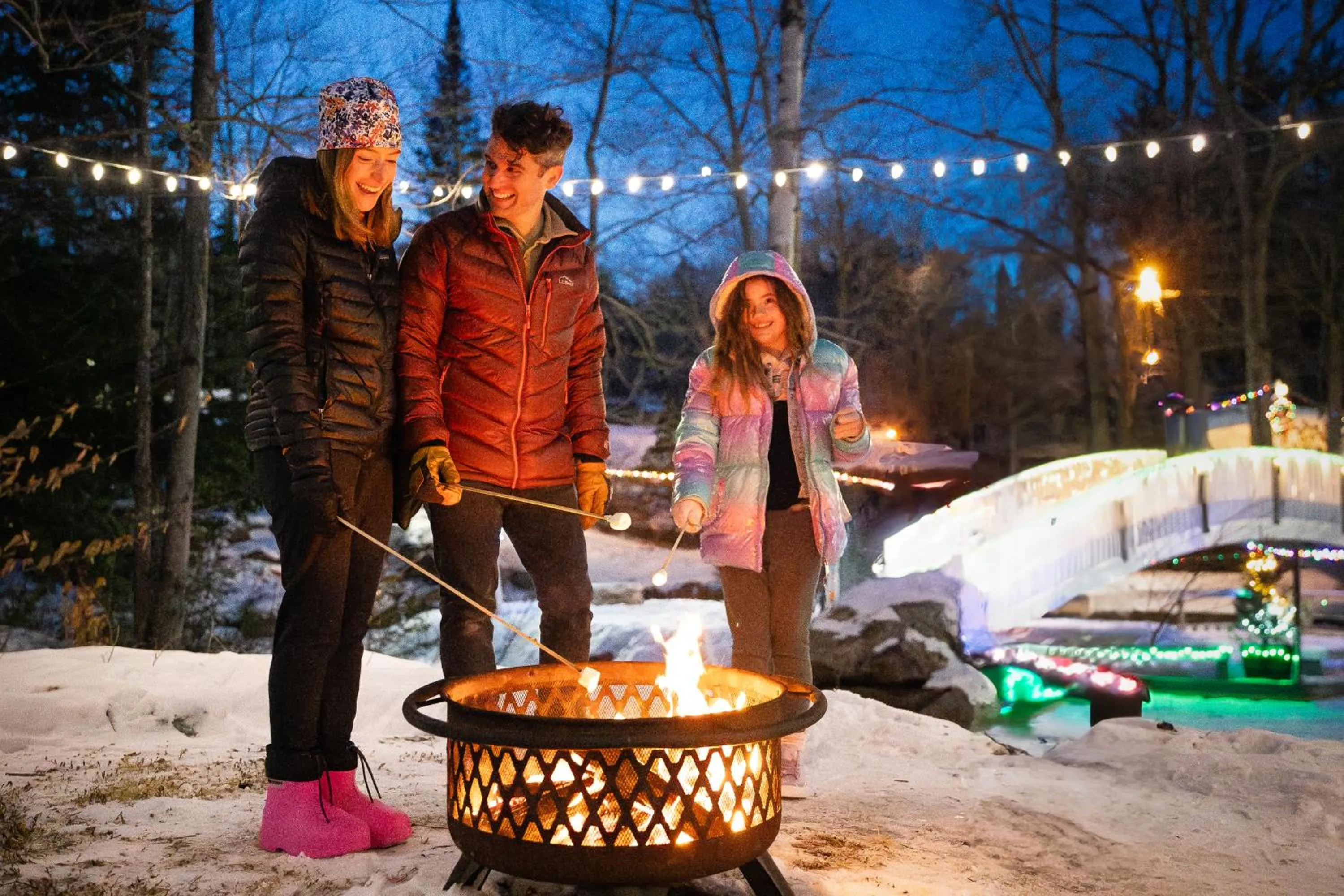 fireplace in Nordic Village Condominium Resort
