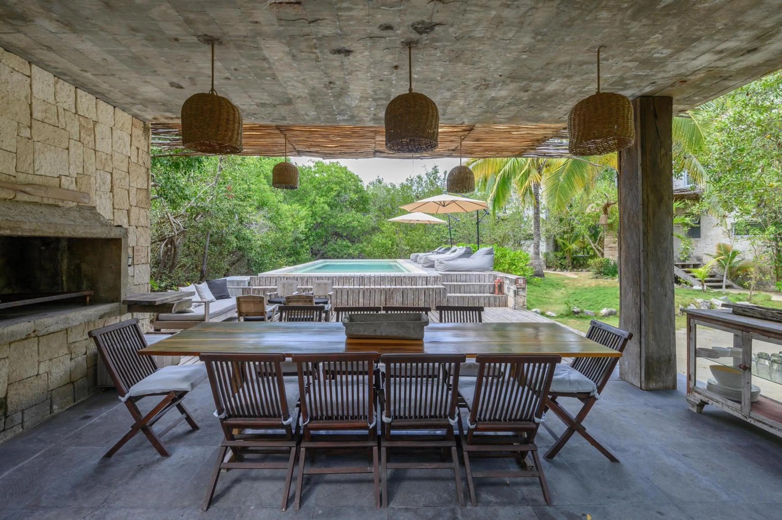 BBQ facilities in Vida Silvestre Tulum