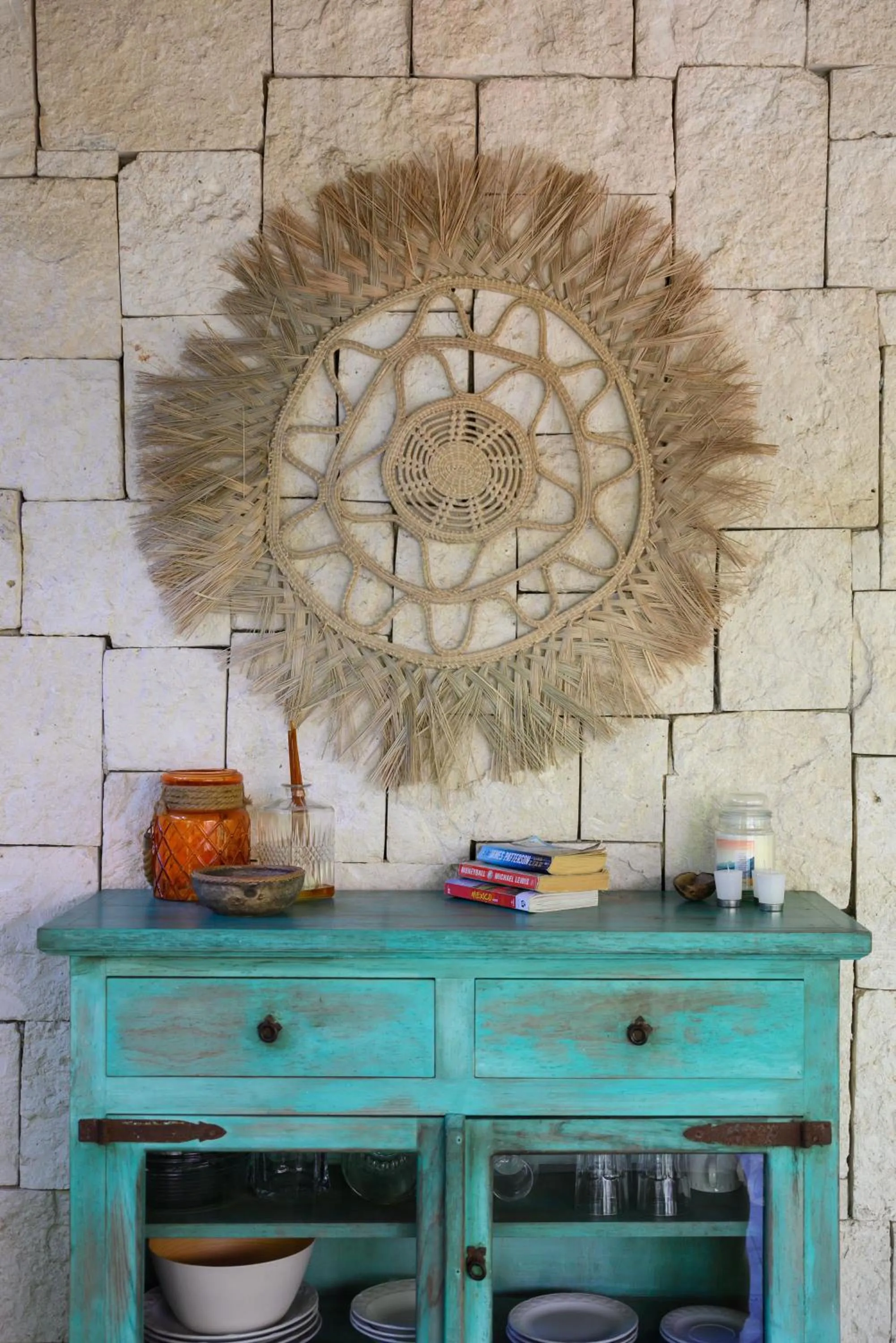 Decorative detail in Vida Silvestre Tulum