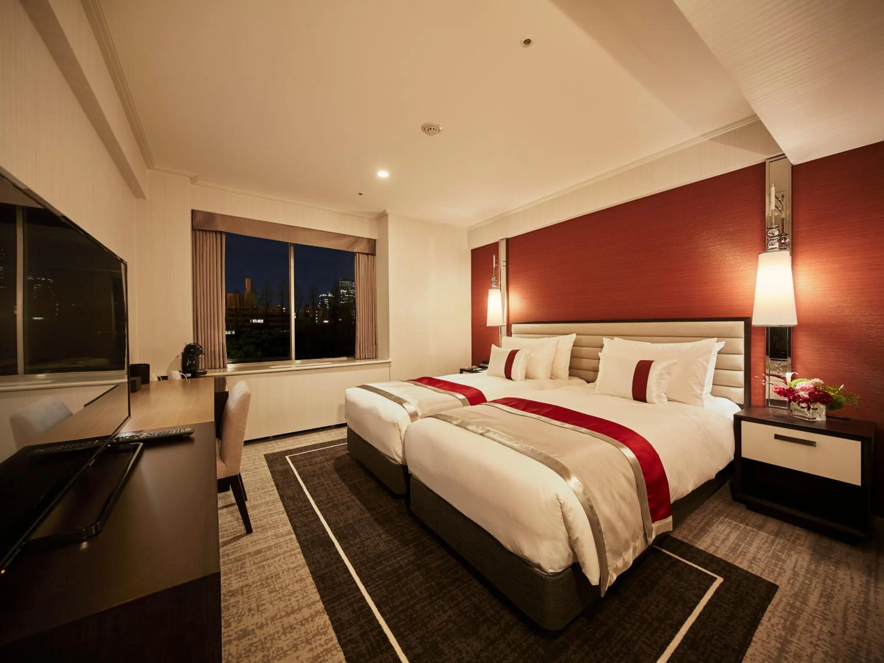 Photo of the whole room, Bed in Tokyo Prince Hotel