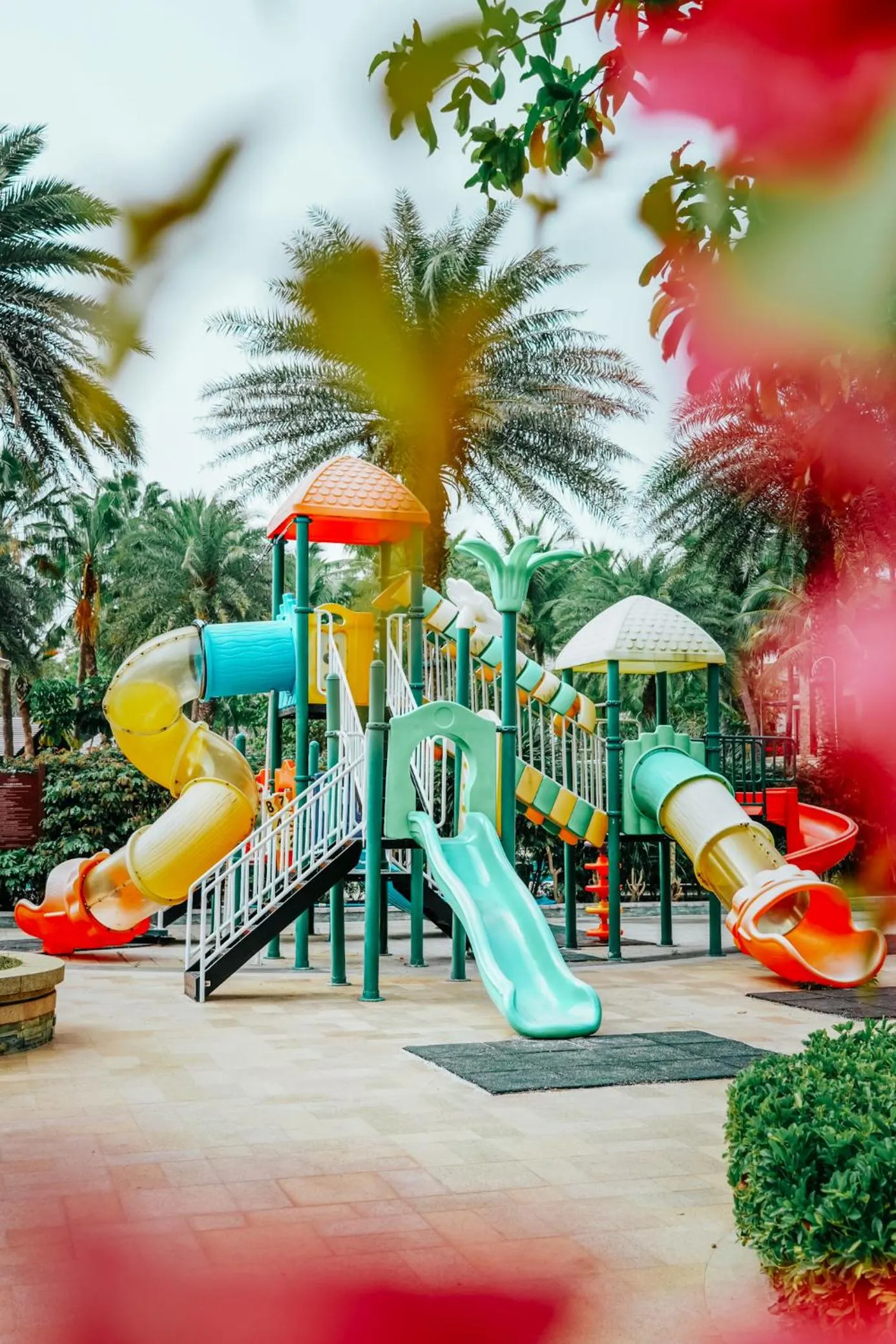 Children play ground in Grand Metropark Villa Resort Sanya Yalong Bay