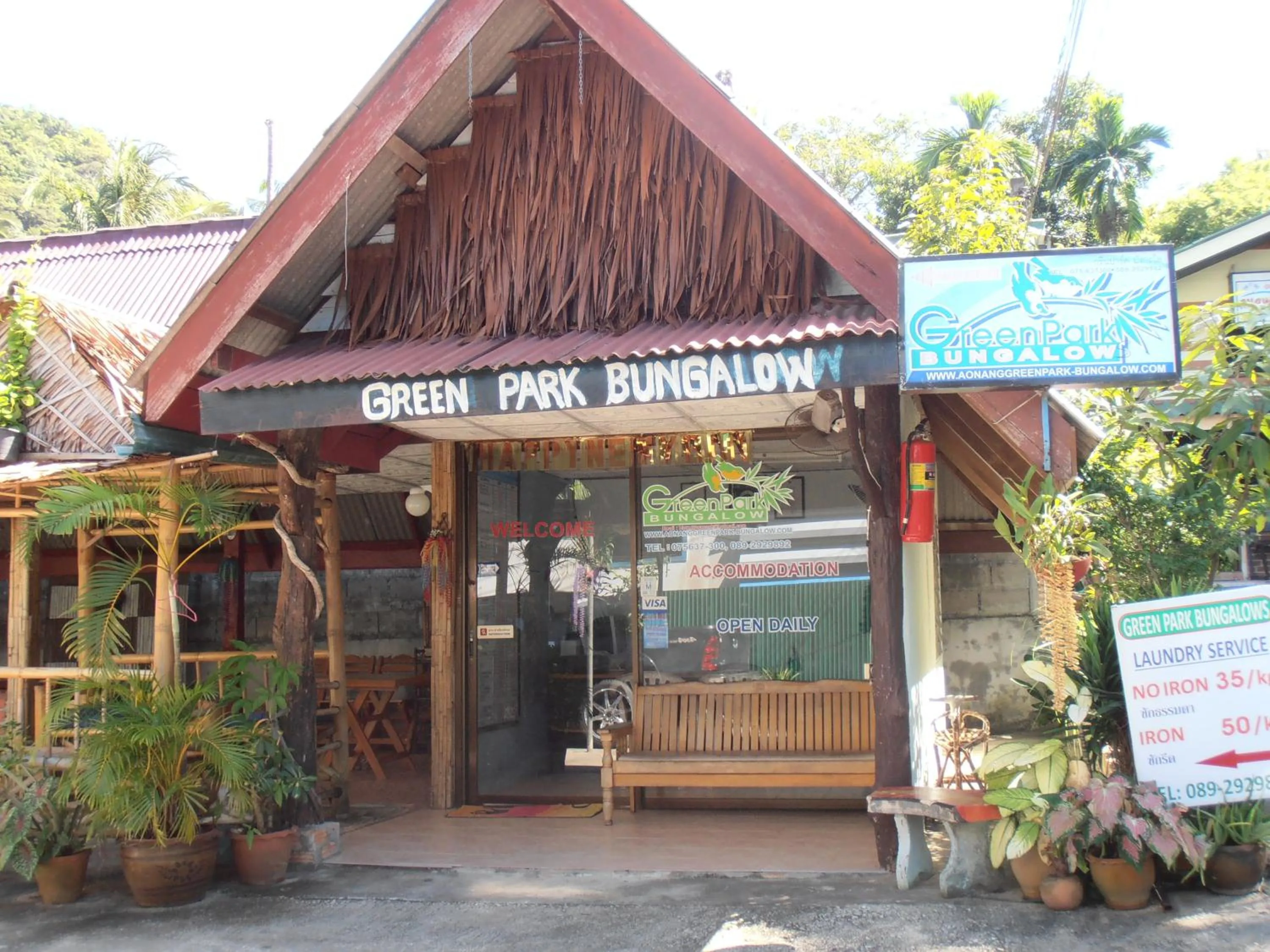 Facade/entrance in Aonang Green Park Bungalow
