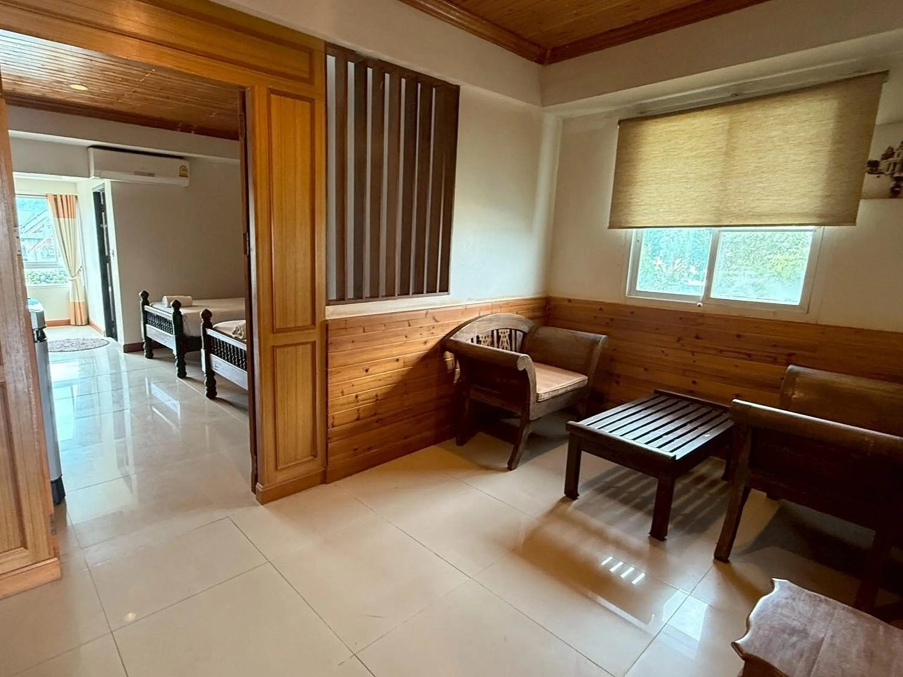 Seating area in Maekhong Delta Boutique Hotel