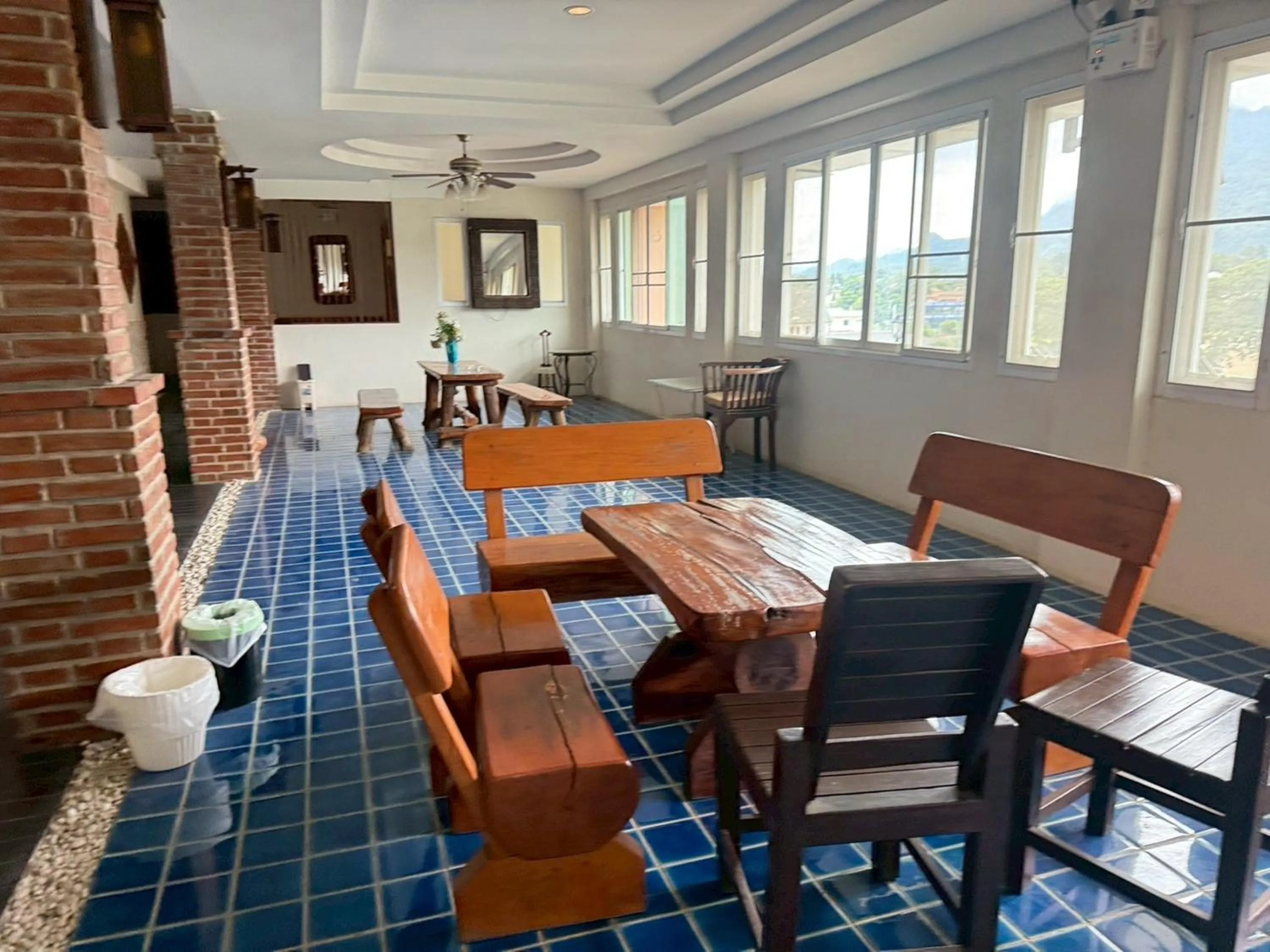 Seating area in Maekhong Delta Boutique Hotel