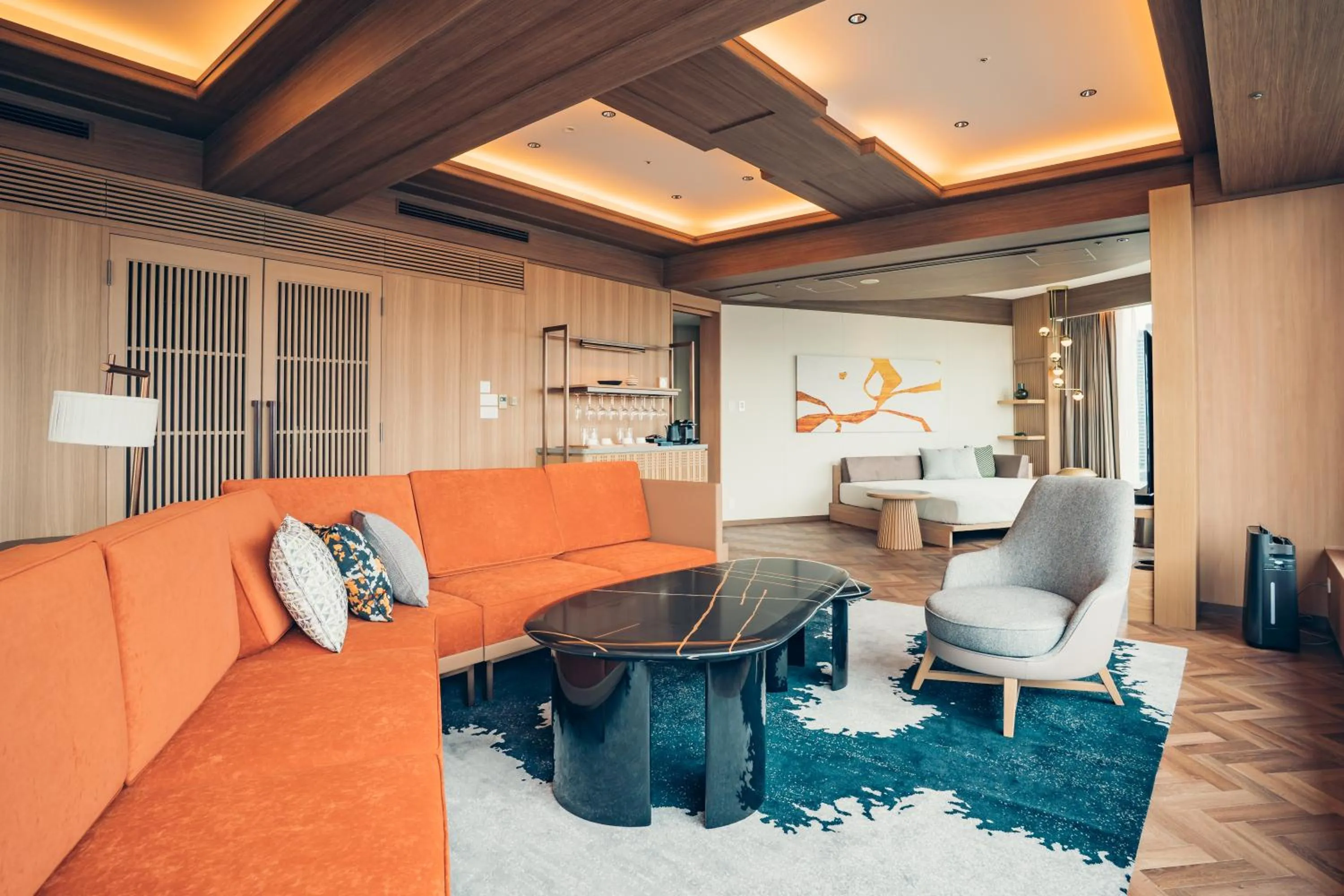 Living room in The Prince Park Tower Tokyo - Preferred Hotels & Resorts, LVX Collection