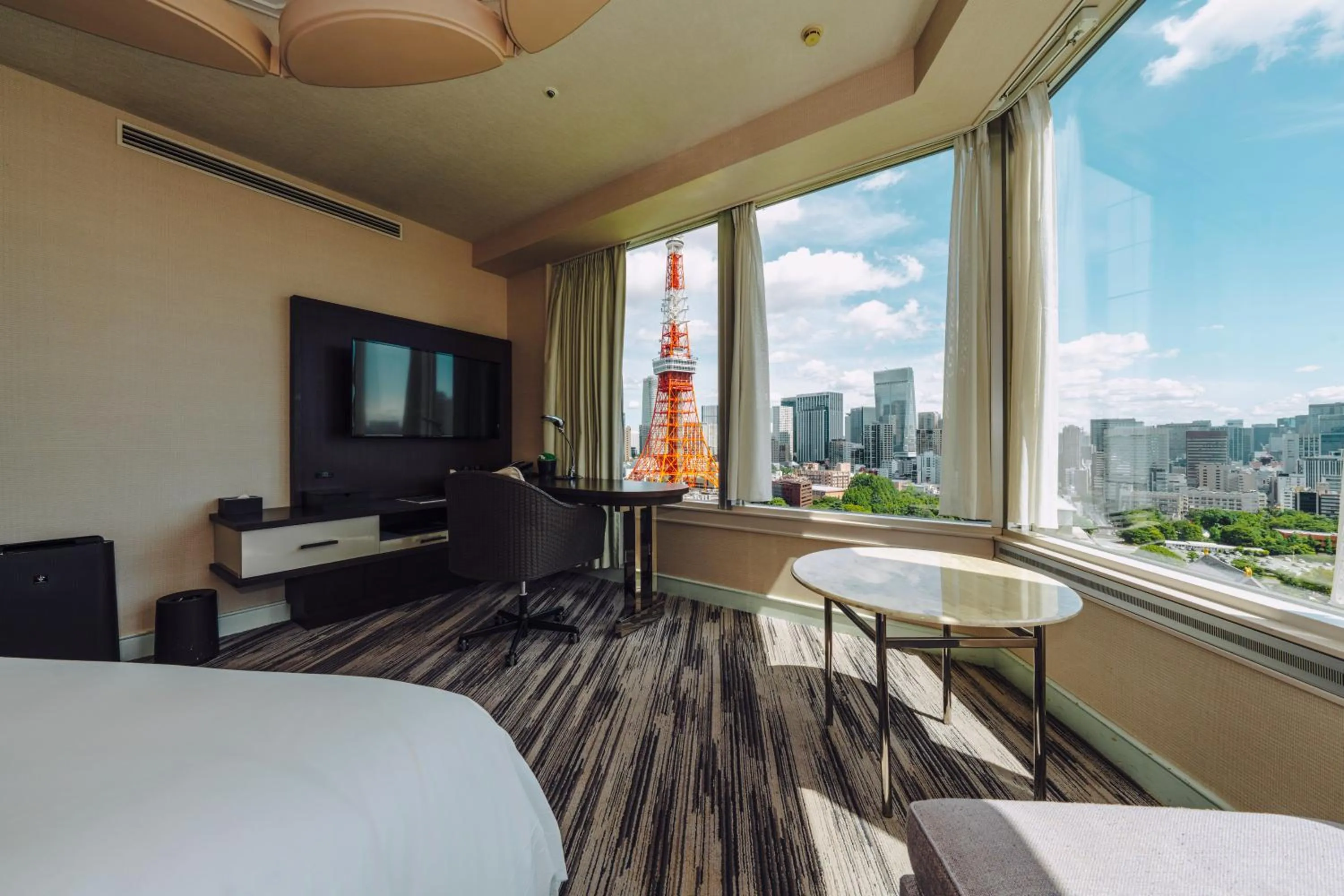 View (from property/room), Bed in The Prince Park Tower Tokyo - Preferred Hotels & Resorts, LVX Collection