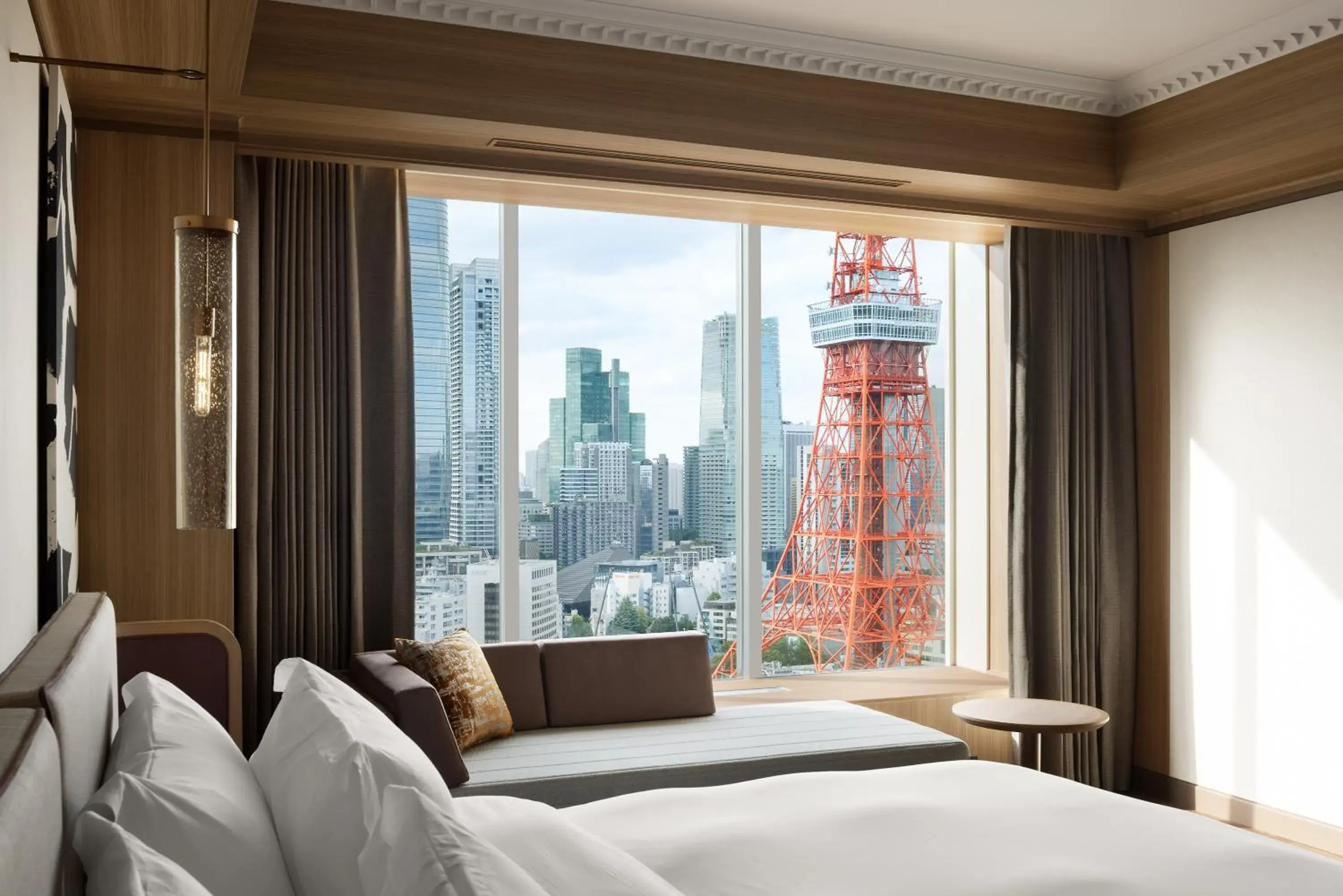 View (from property/room), Bed in The Prince Park Tower Tokyo - Preferred Hotels & Resorts, LVX Collection View (from property/room), Bed in The Prince Park Tower Tokyo - Preferred Hotels & Resorts, LVX Collection