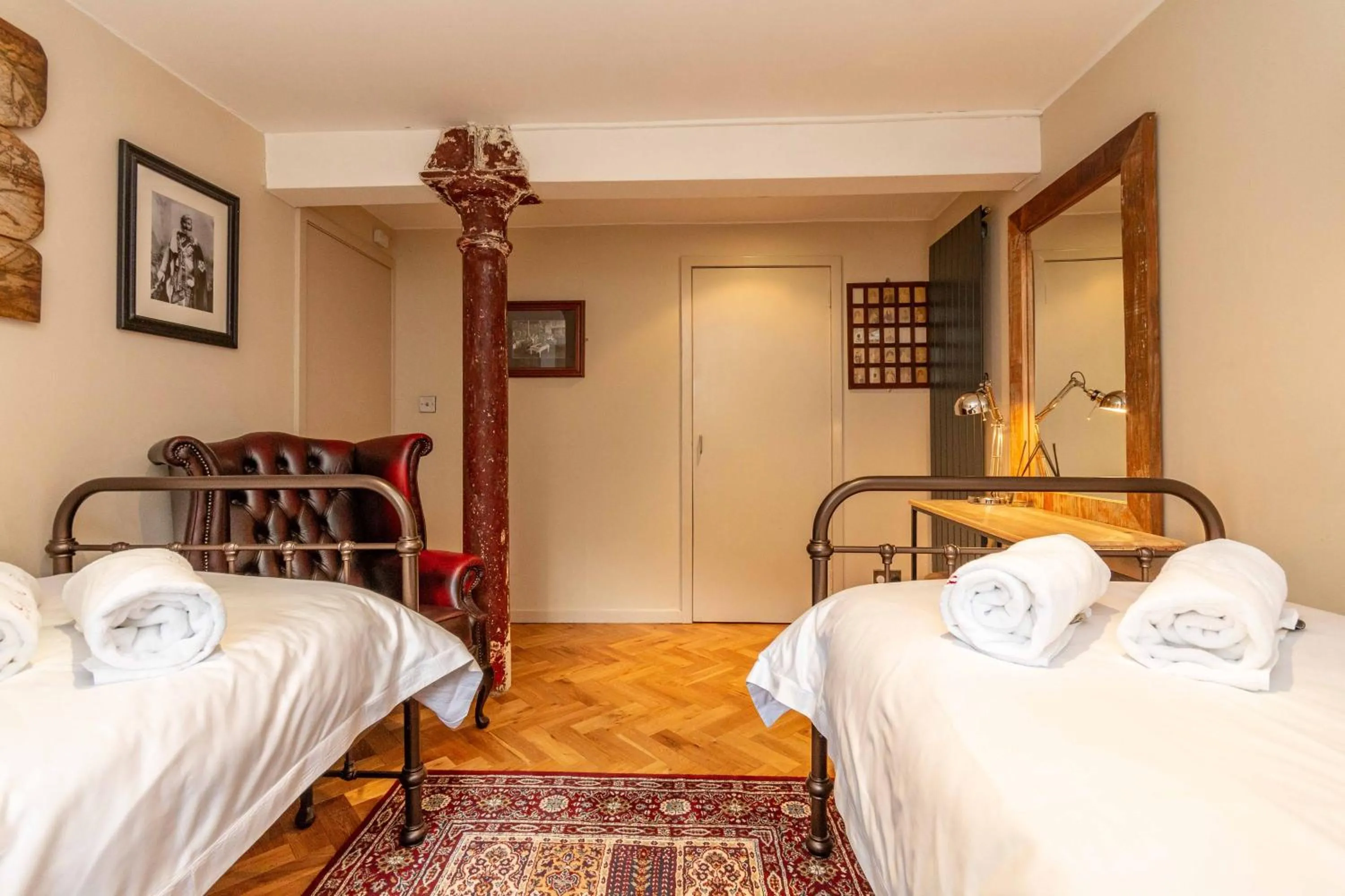 Bedroom, Bed in Old town Brewery Apartment