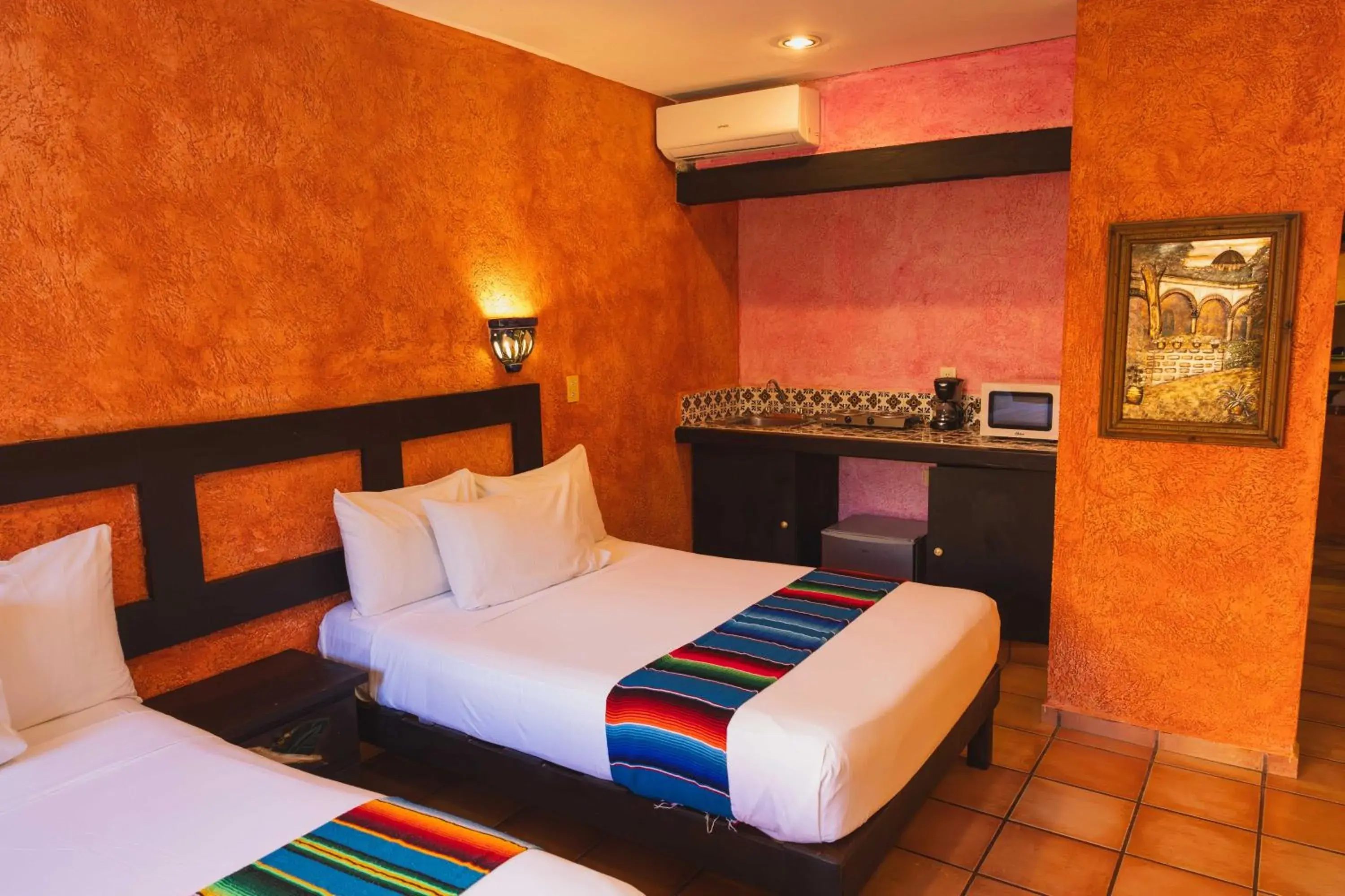 Bedroom, Bed in Hacienda Maria Bonita Hotel Bedroom, Bed in Hacienda Maria Bonita Hotel
