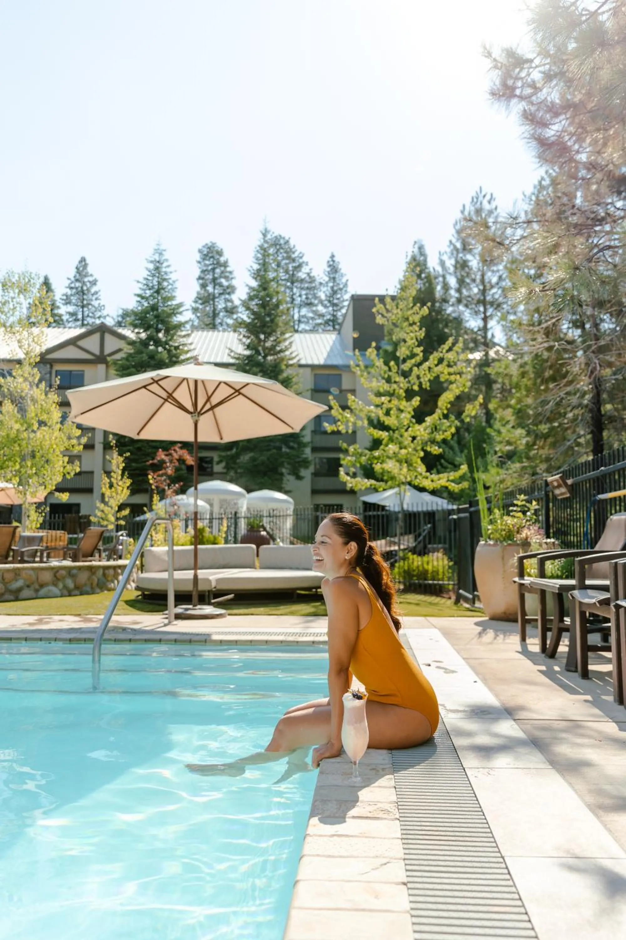 Swimming pool in Tenaya at Yosemite