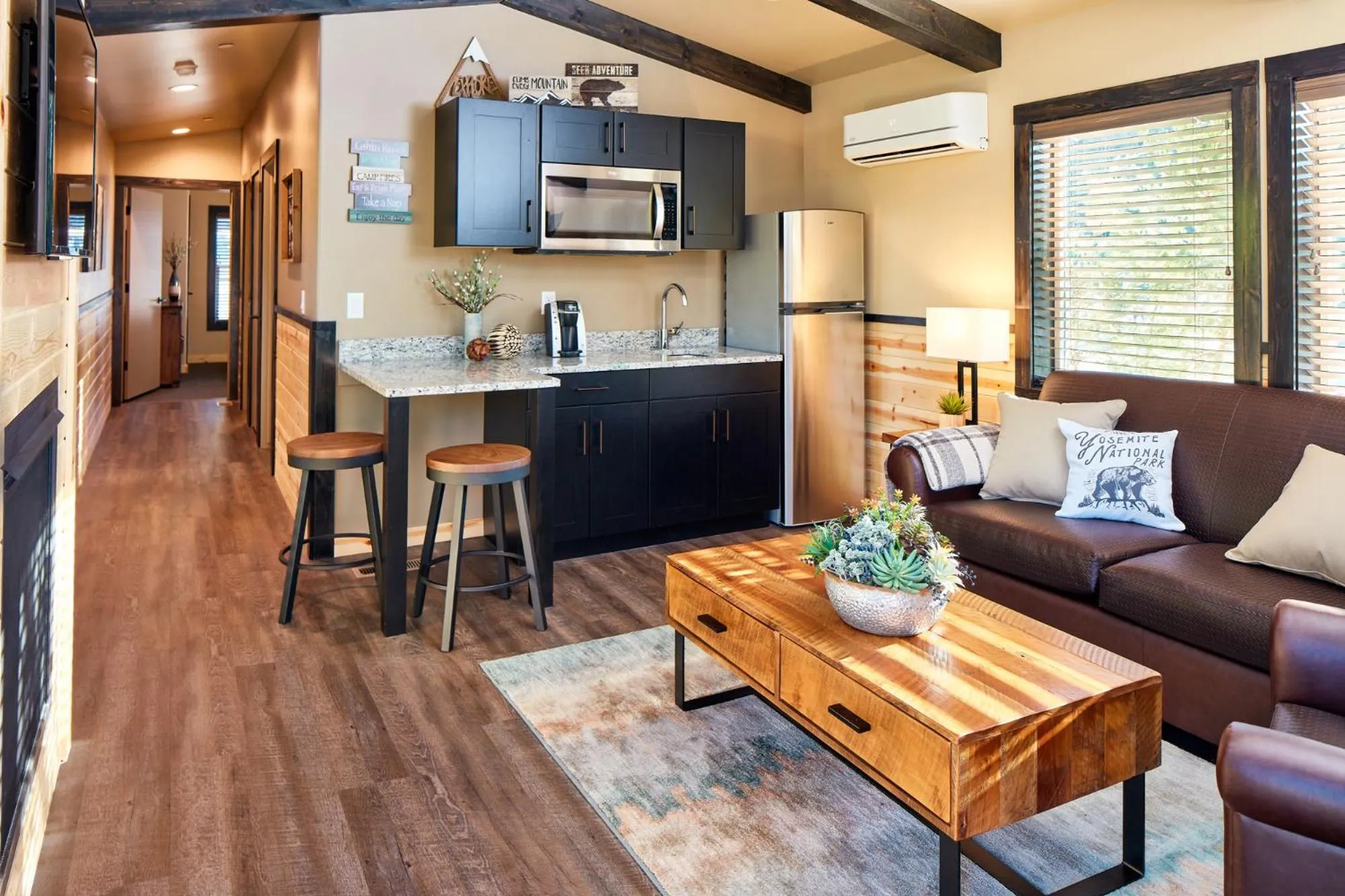 Living room in Tenaya at Yosemite