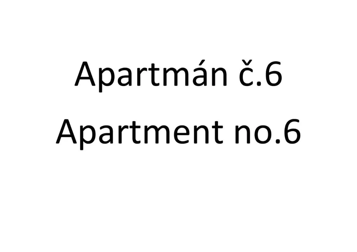 Text overlay in Apartmány Gryf Harrachov