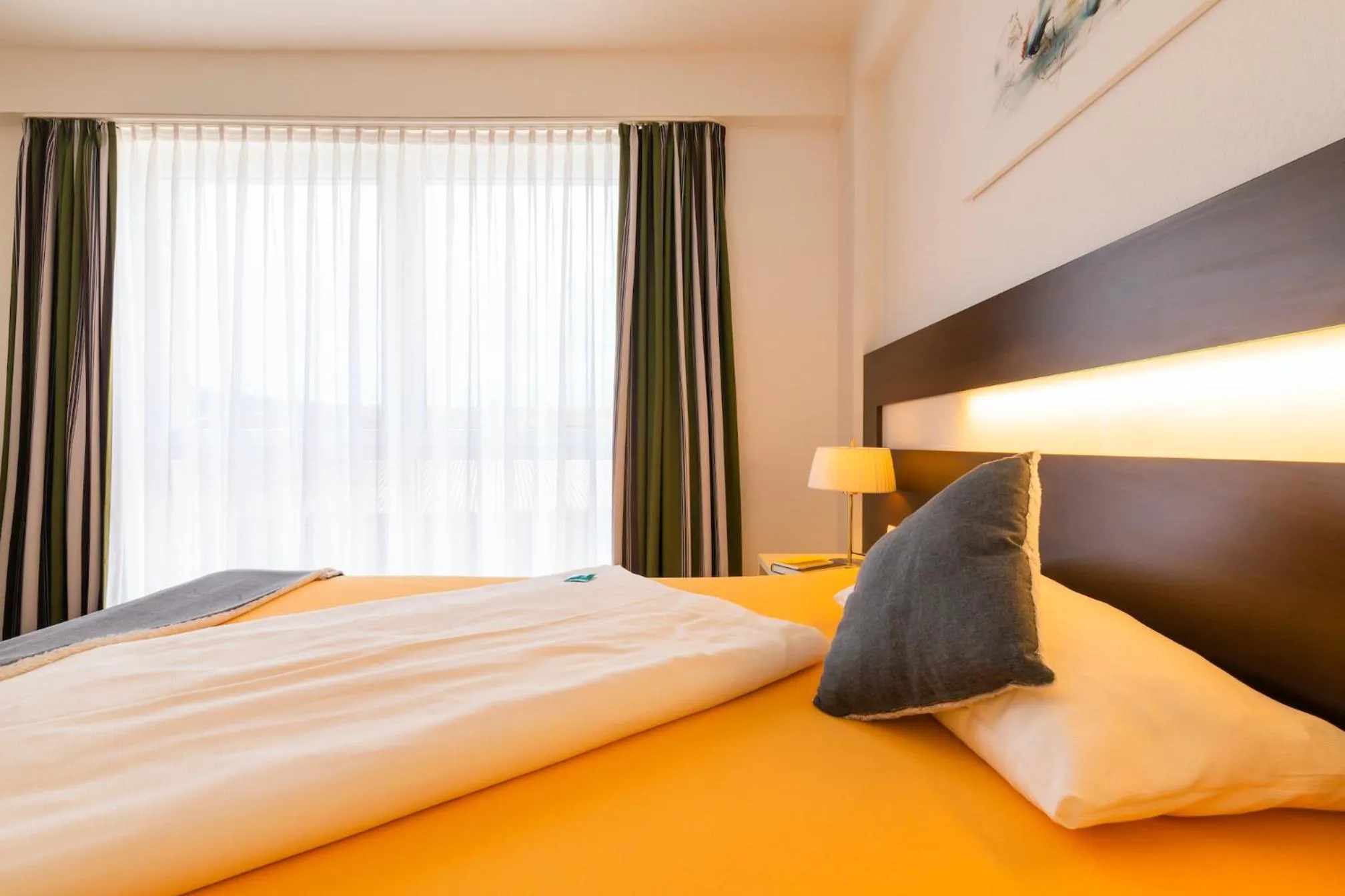 Bed in Hotel im Kornspeicher