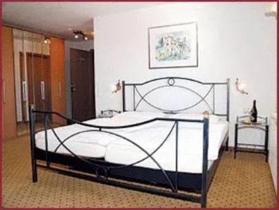 Bed in Hotel Hiemer
