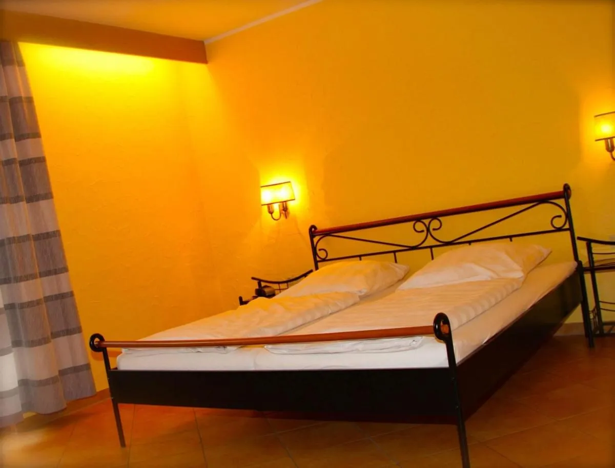 Bed in Hotel Hiemer