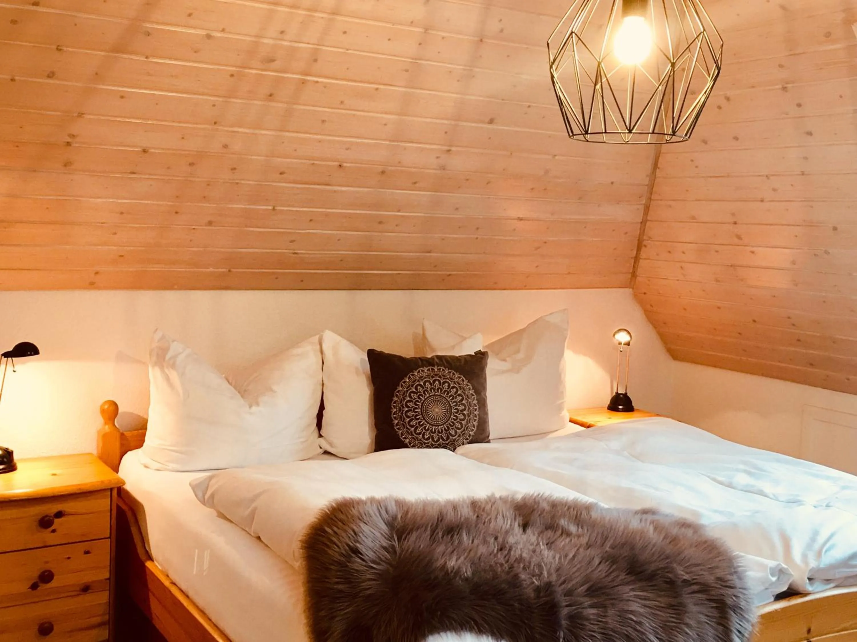 Photo of the whole room, Bed in Schwarzwald-Hotel Kraeutle