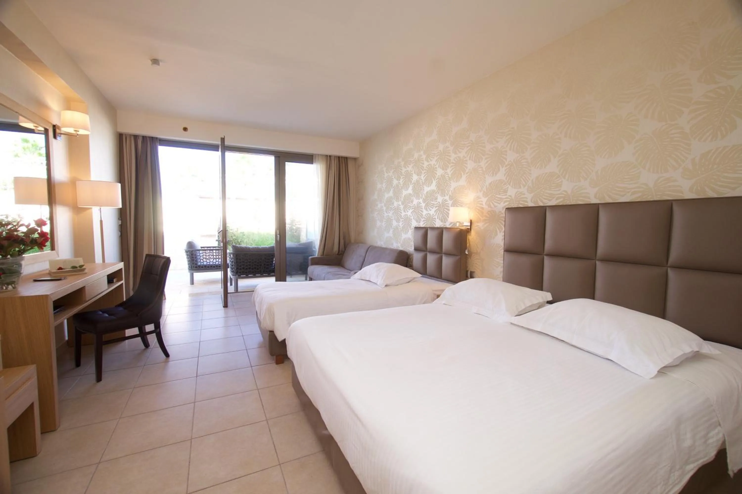 Bed in Ionian Emerald Resort