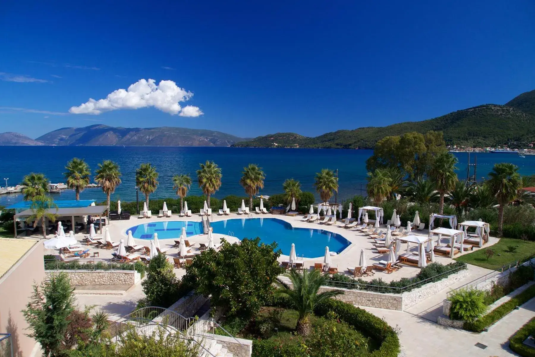 Pool view in Ionian Emerald Resort Pool view in Ionian Emerald Resort