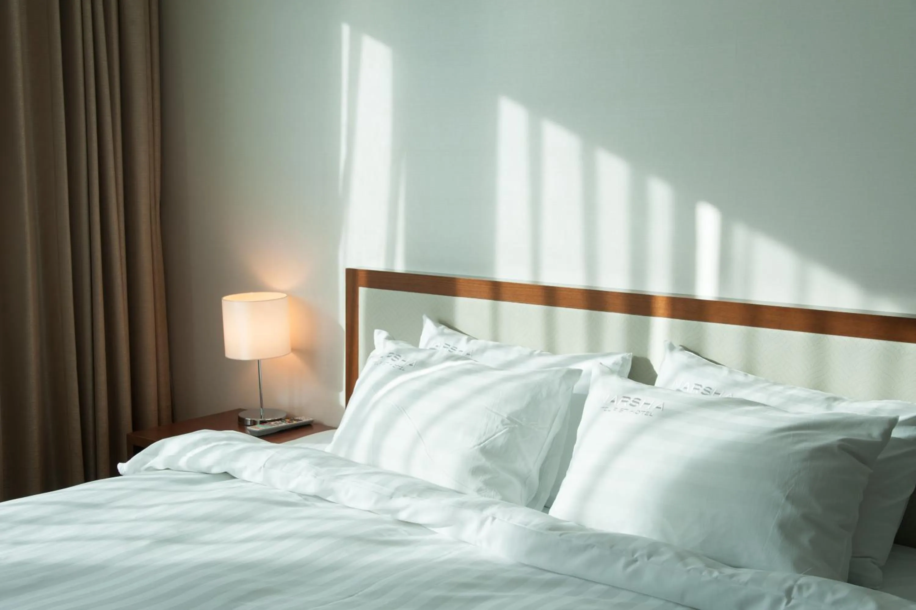 Bed in Yeosu Narsha Hotel