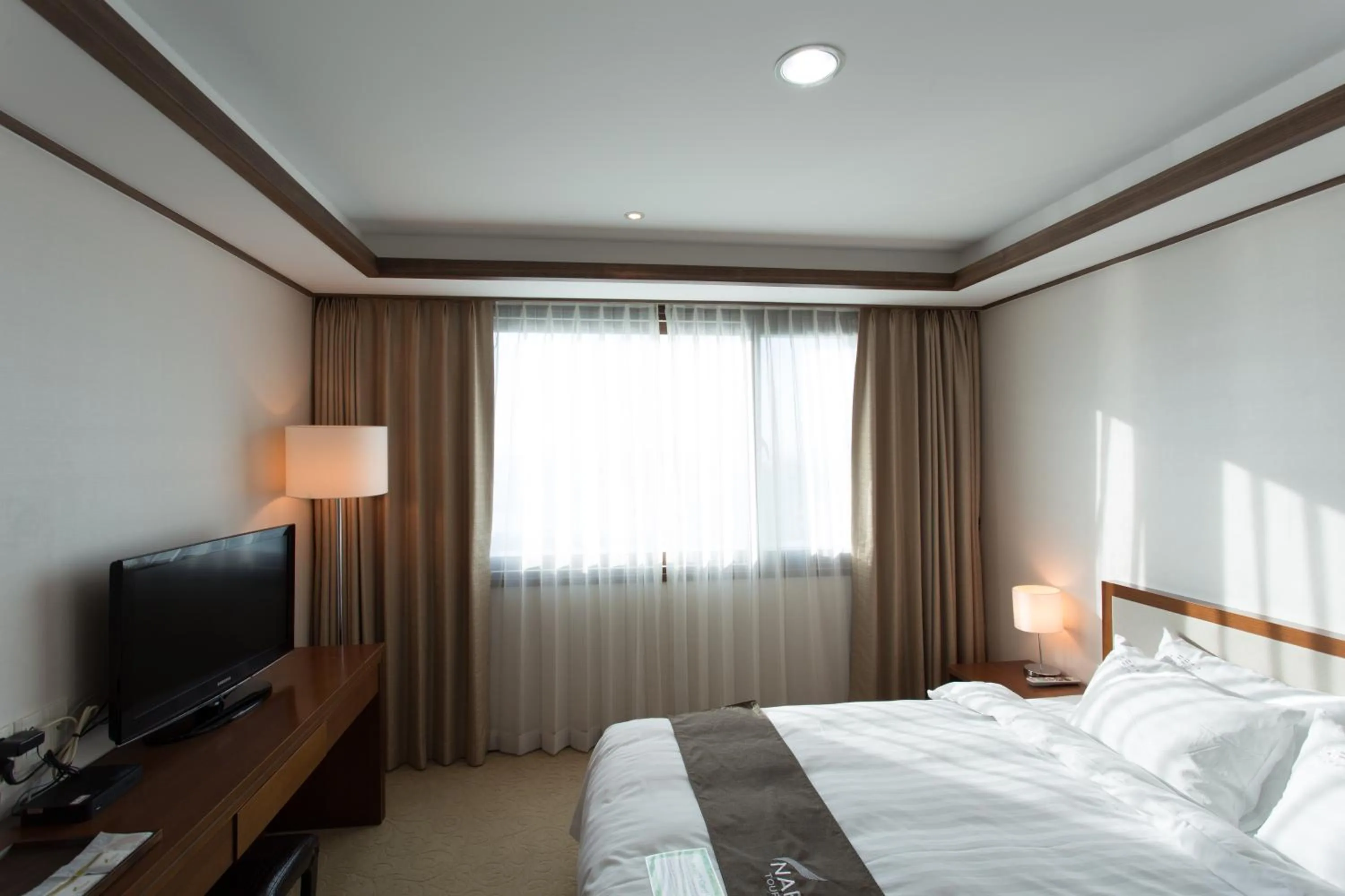 Bed in Yeosu Narsha Hotel