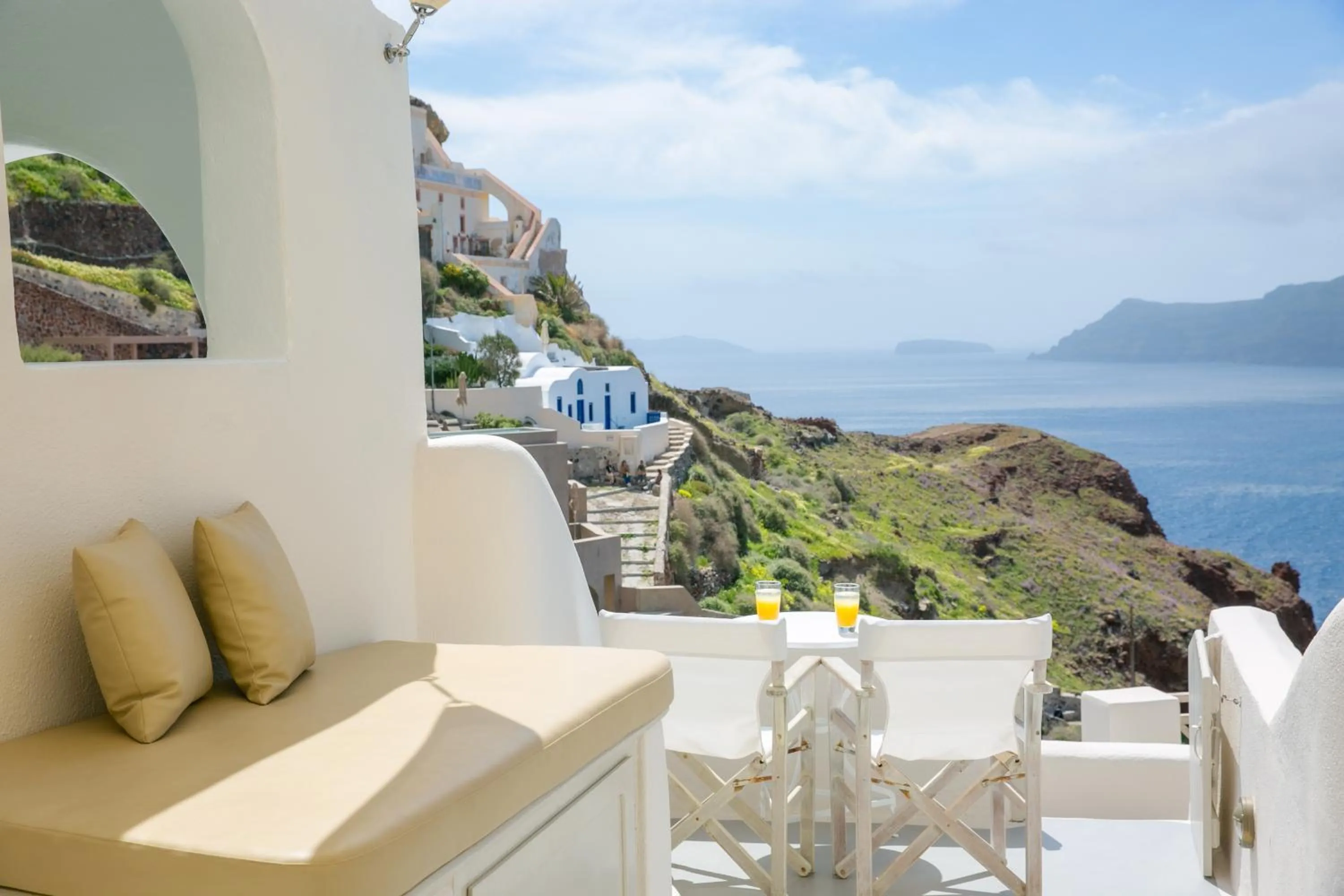 Balcony/Terrace in Oia Mare Villas