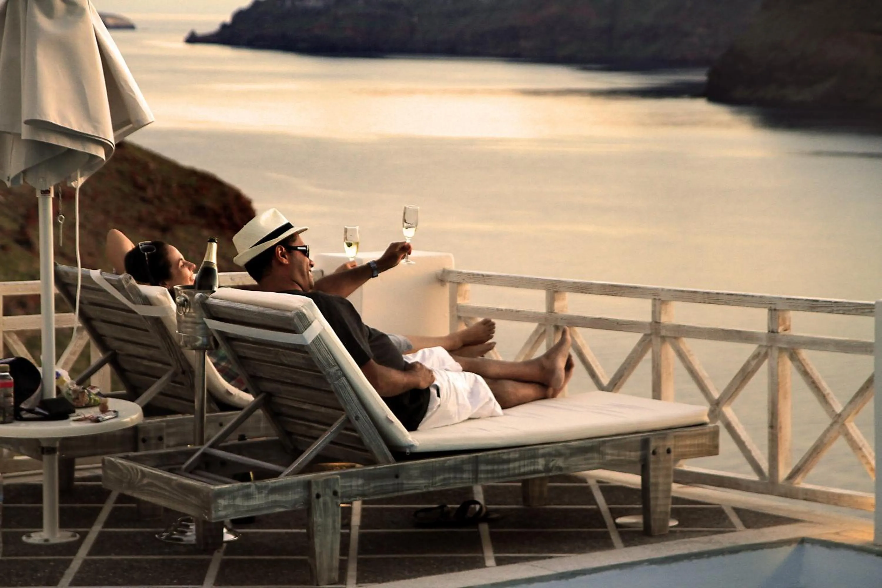 Pool view in Oia Mare Villas