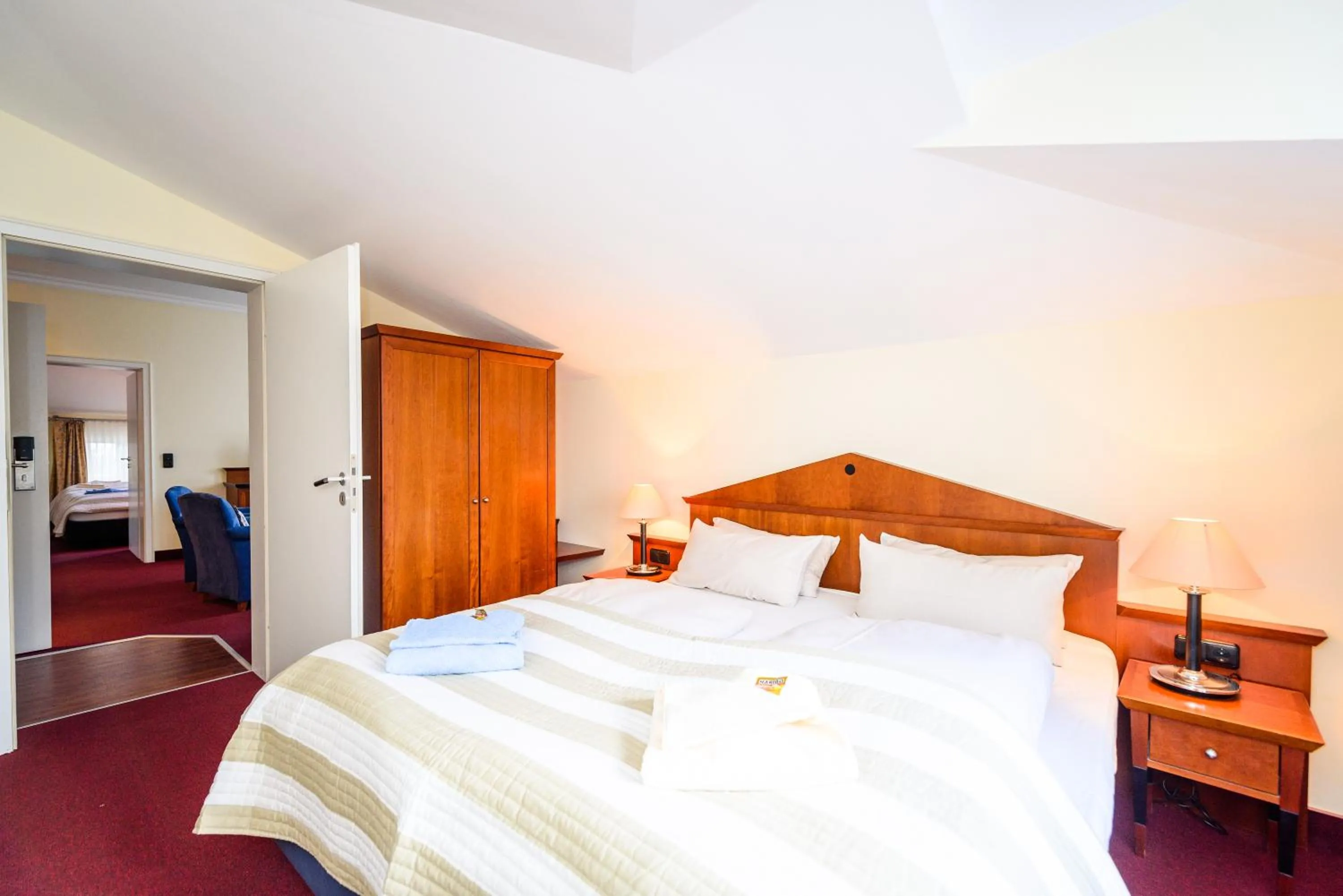 Bed in Aparthotel Seeschlösschen